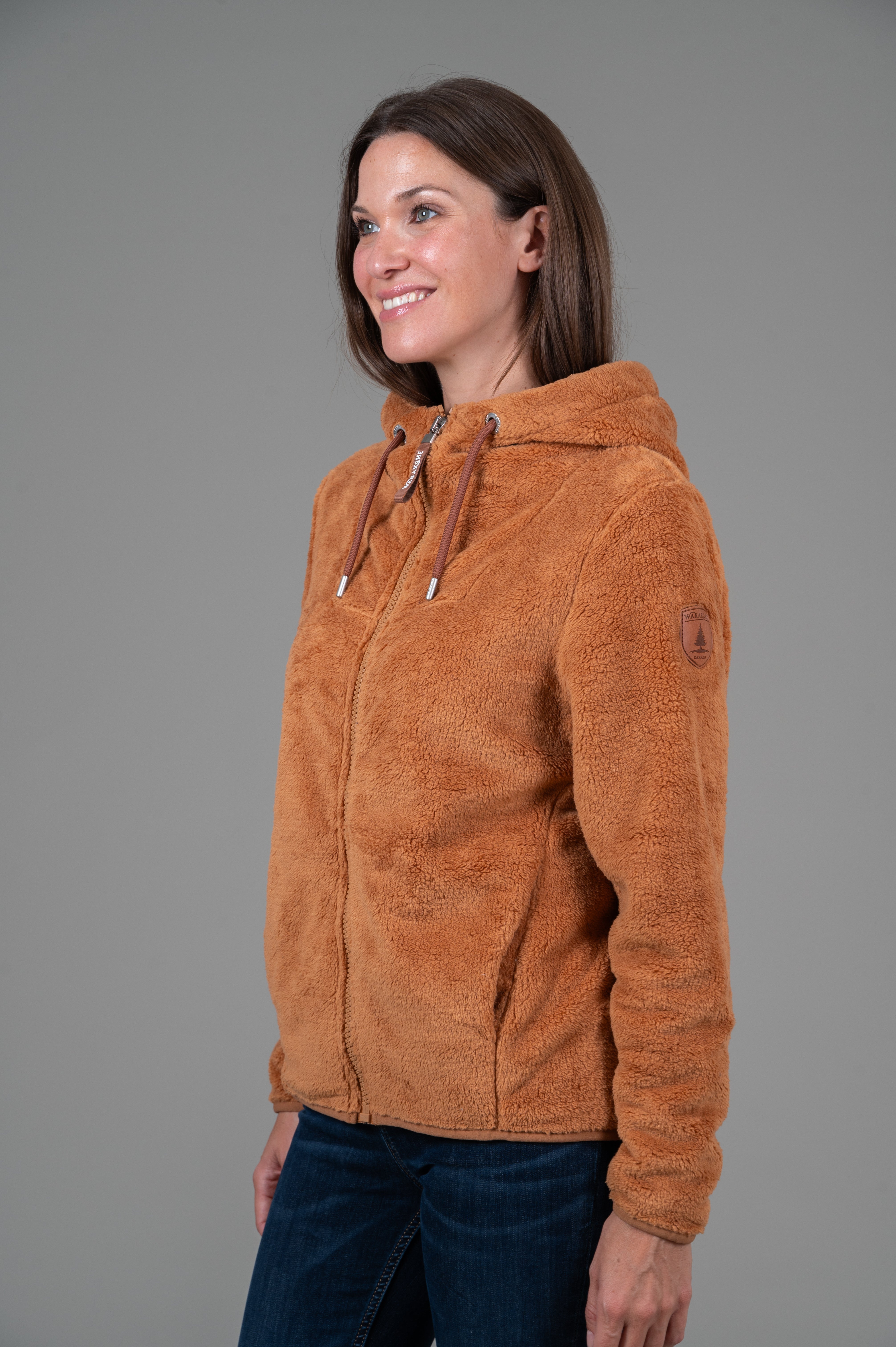 Nova Cookie Supersoft Full Zip Sherpa Jacket - Cozy Fleece Lined Winter Hoodie for Women & Men - Perfect for Outdoor Activities, Camping, and Casual Wear