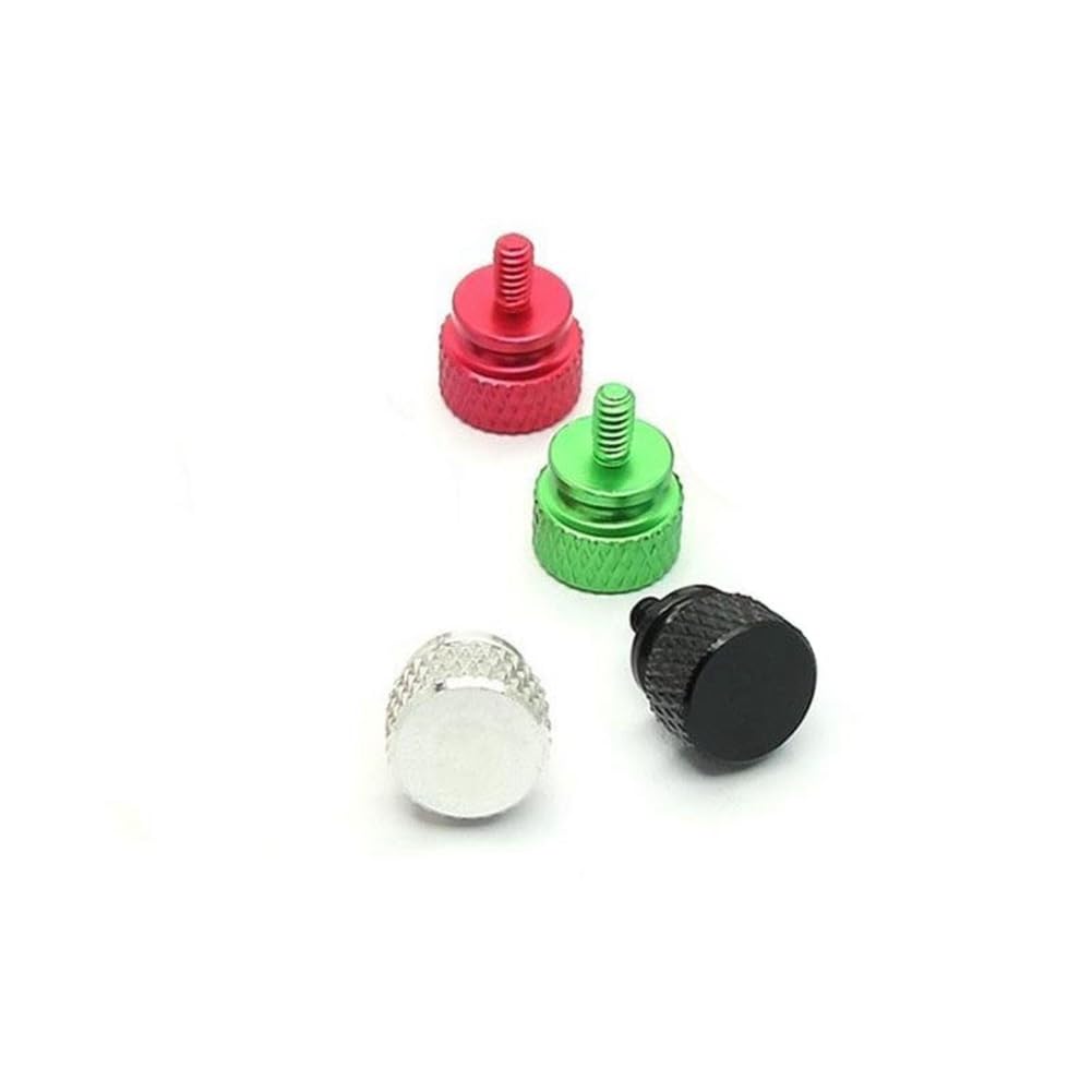 10Pcs UNC6-32 M3.5 Computer Case Screws for GPU Holder PSU & Side Panel - Green PC Building & Water Cooling Hardware - Perfect for DIY Computer Assembly and Case Modding