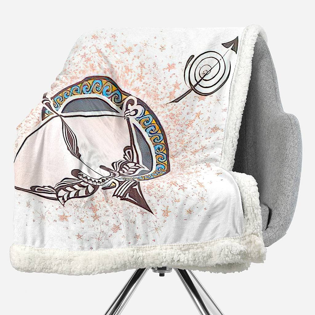 Sagittarius Zodiac Sign Weighted Blanket - Soft Fluffy Cozy Throw Blanket for Adults & Kids - Perfect for Bed, Couch, Sofa, Office & Nursery - Stress Relief & Anxiety Comfort (Baby Size) - Ideal for Relaxation, Meditation & Sleep Therapy