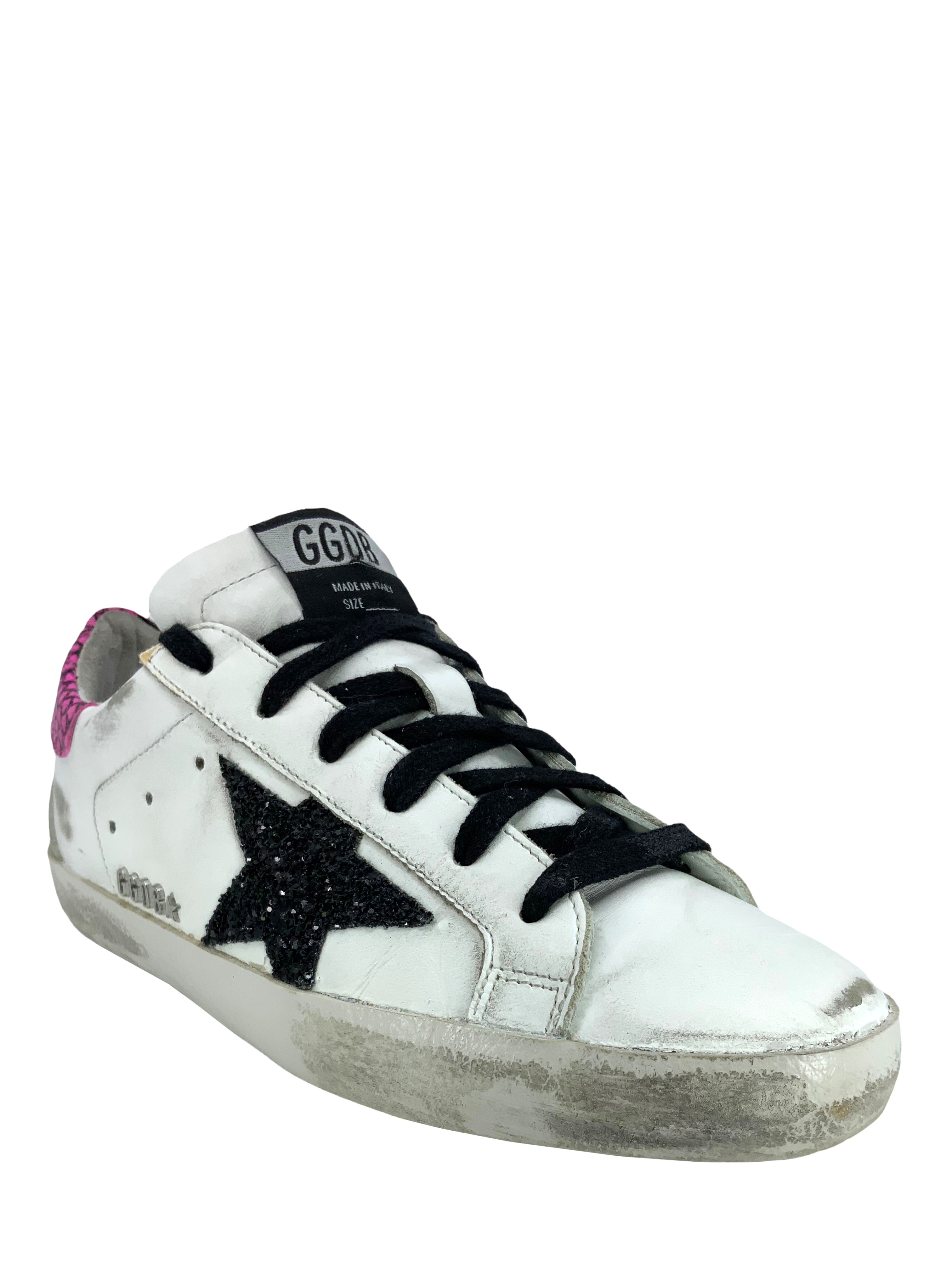 Golden Goose Superstar Glitter Low Top Sneakers for Women - Size 5 US | Fashion Casual Shoes for Everyday Wear, Street Style & Party Outfits