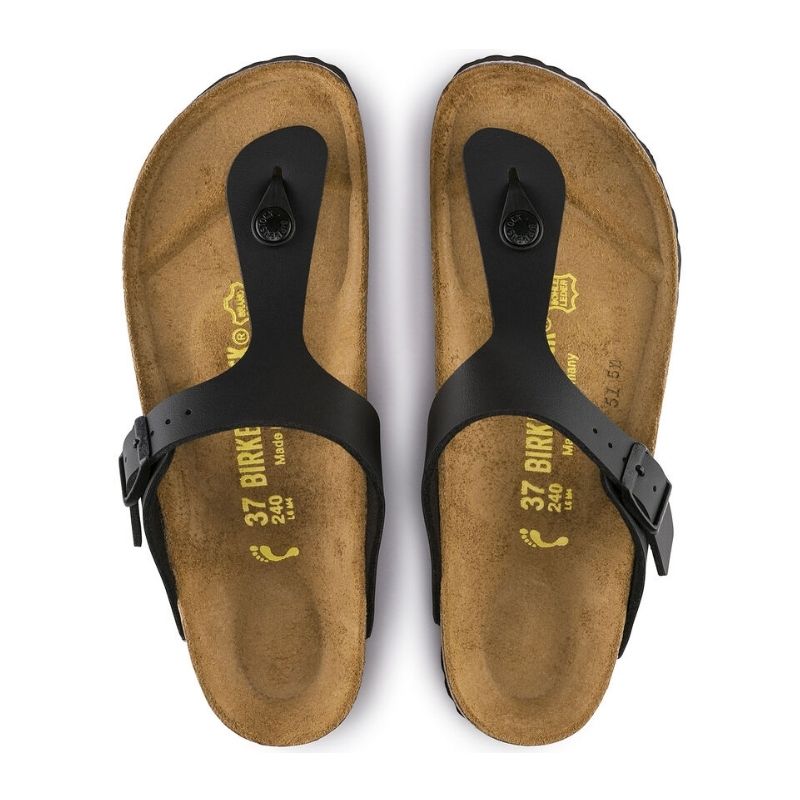 Women's Gizeh Birko-Flor Black Sandals - Comfortable & Stylish Summer Shoes for Walking, Travel, and Casual Outfits