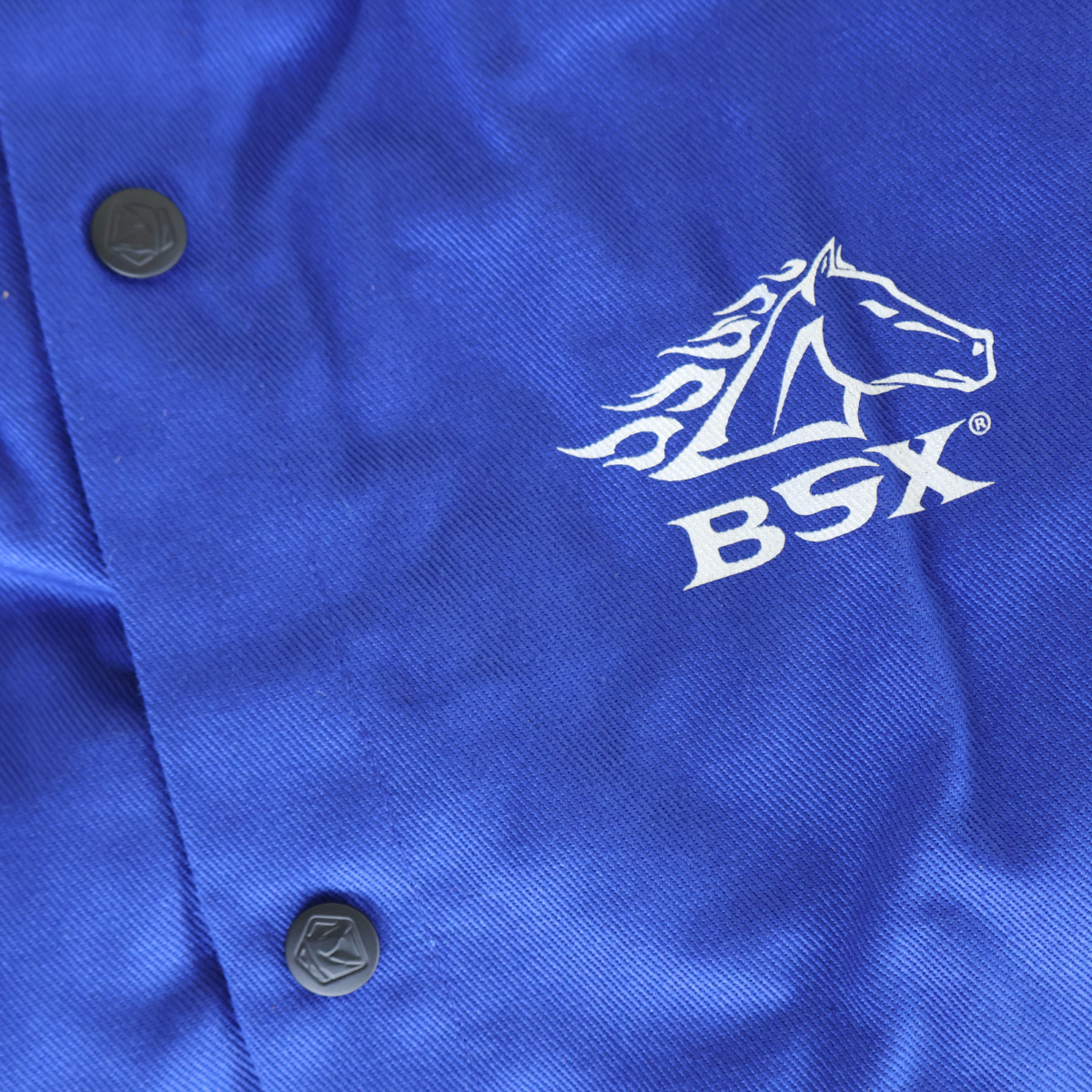 Black Stallion Hybrid FR & Grain Pigskin Welding Jacket BXRB9C/PS - Flame Resistant Workwear for Metalworking & Construction Safety Gear