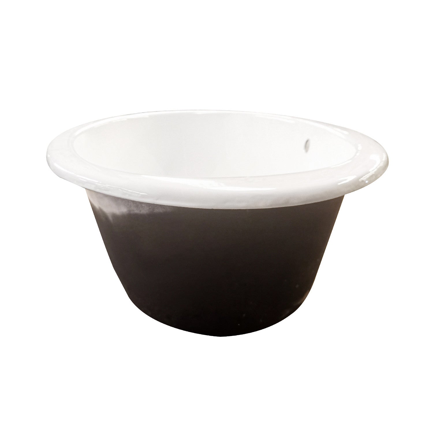 Aqua Eden 65 Inch White Cast Iron Oval Drop-In Bathtub with Center Drain - Perfect for Luxurious Bathroom Renovations and Spa-Like Relaxation at Home