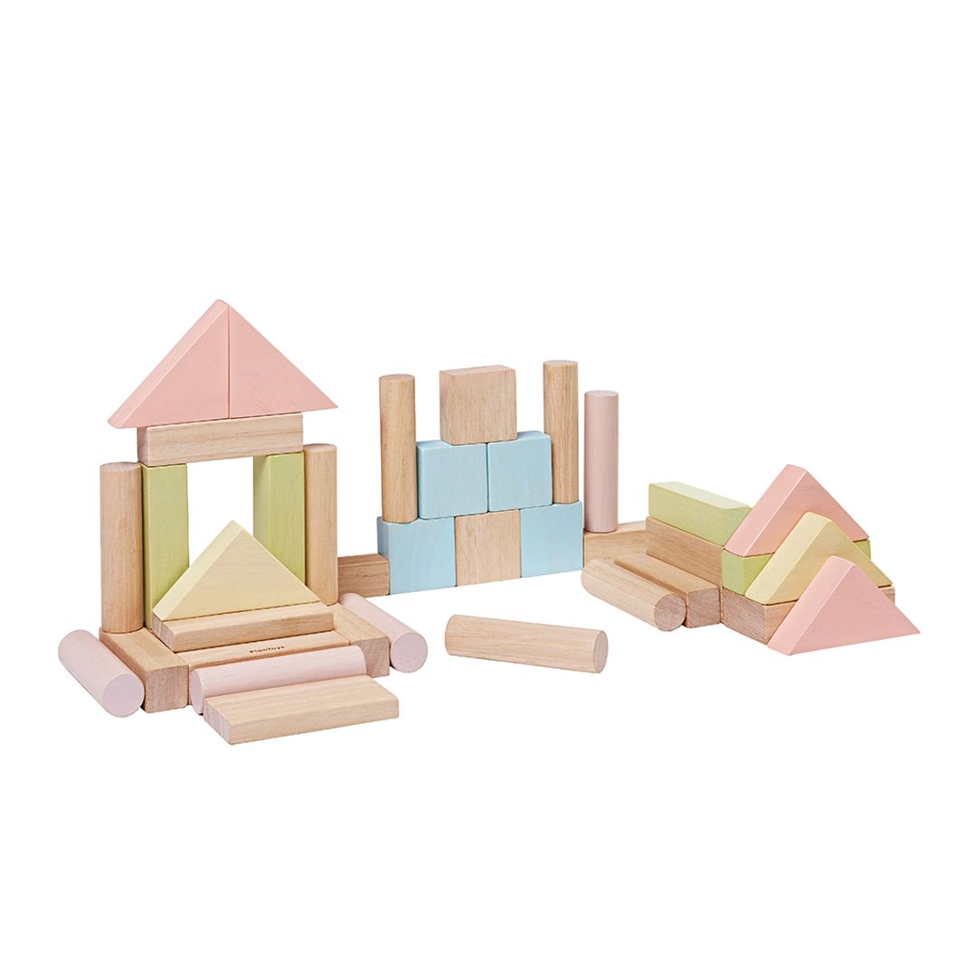 40-Piece Wooden Building Blocks for Kids - STEM Learning Toys, Creative Construction Set for Toddlers & Preschoolers - Perfect for Classroom, Birthday Gifts & Indoor Playtime