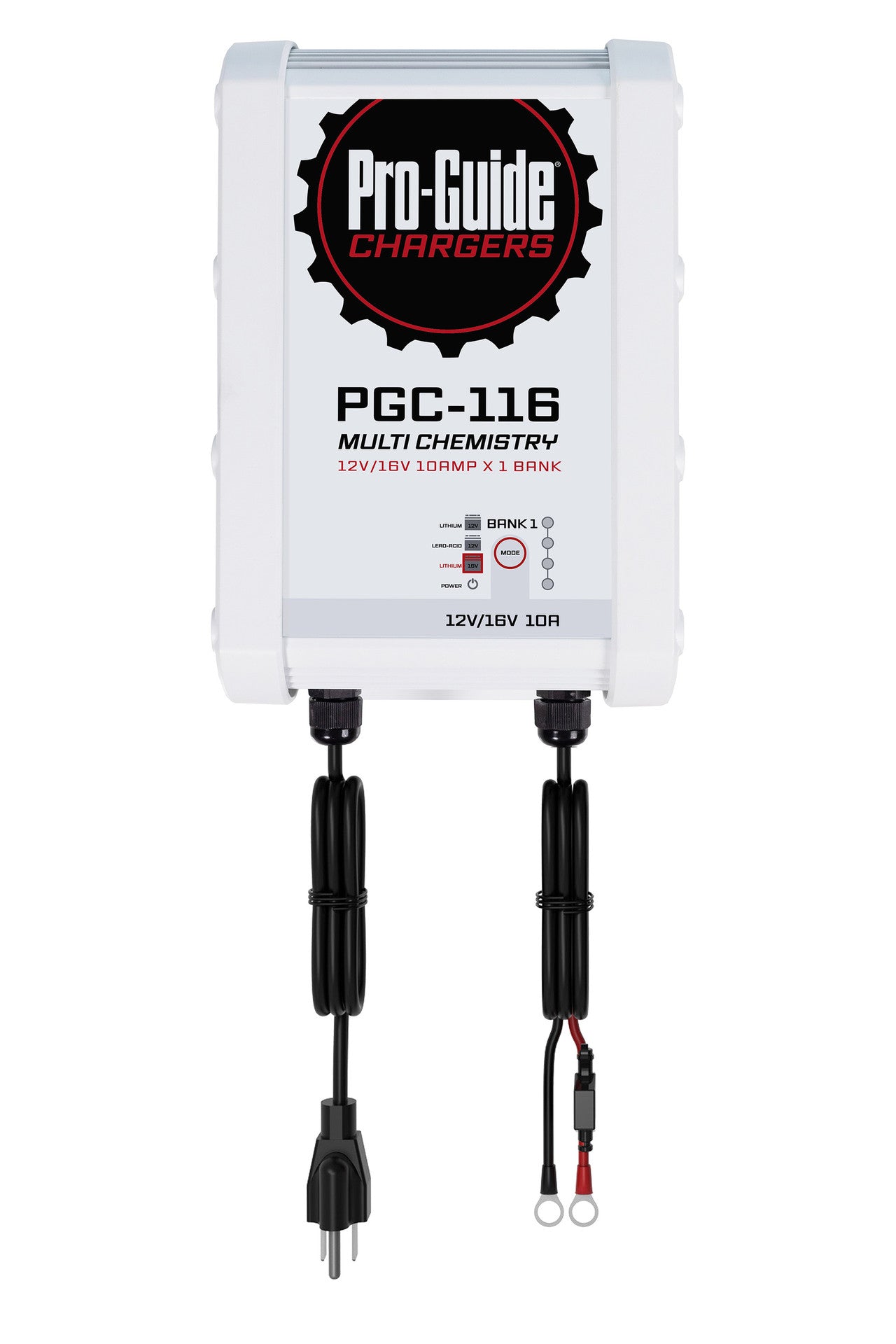 Pro Guide PGC 116 12V AGM/Lithium/16V Lithium Marine Battery Charger - Perfect for Boats, RVs, and Off-Grid Power Systems