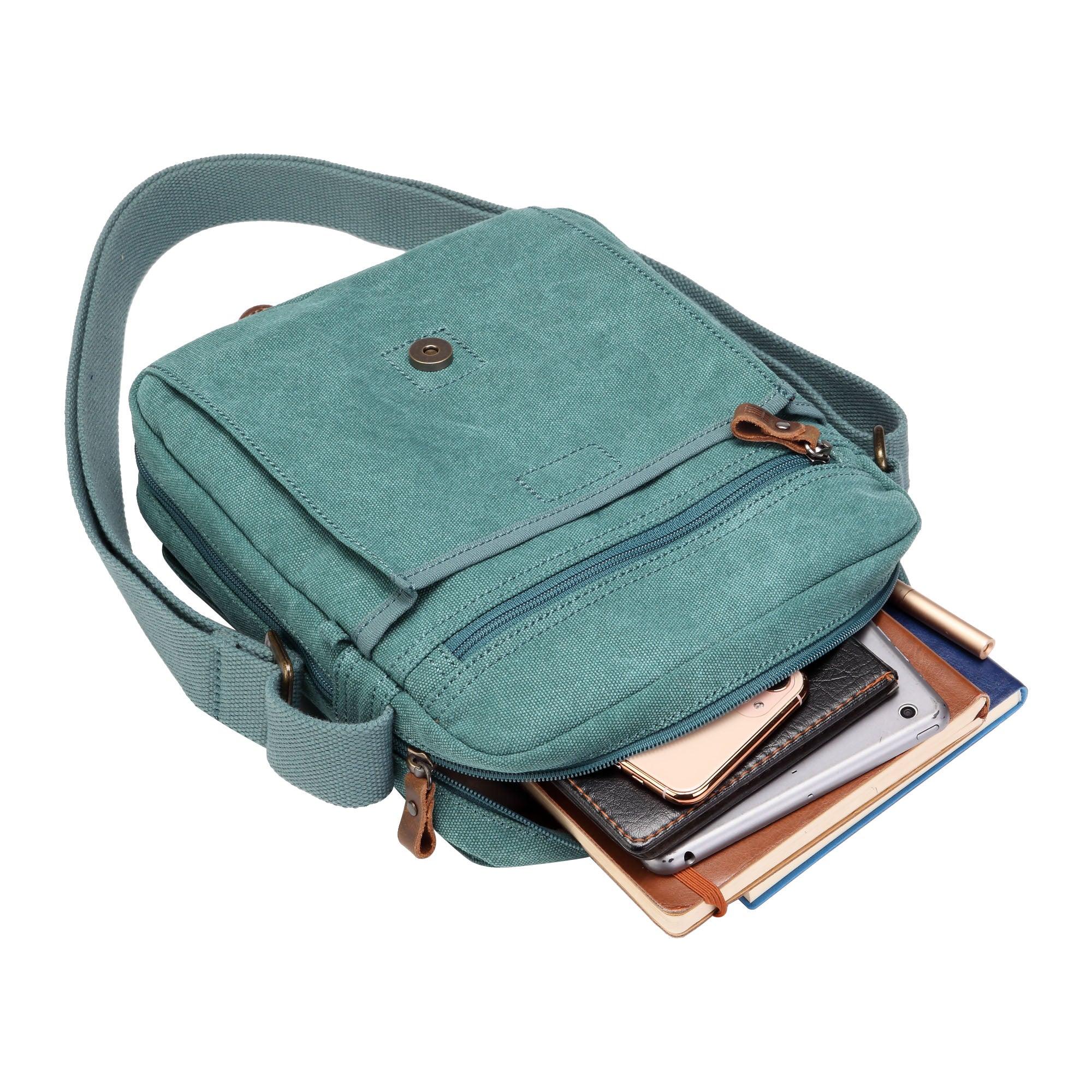 TRP0211 Troop London Classic Canvas Crossbody Bag for Men & Women - Stylish & Durable Everyday Shoulder Bag for Work, Travel & Casual Outings