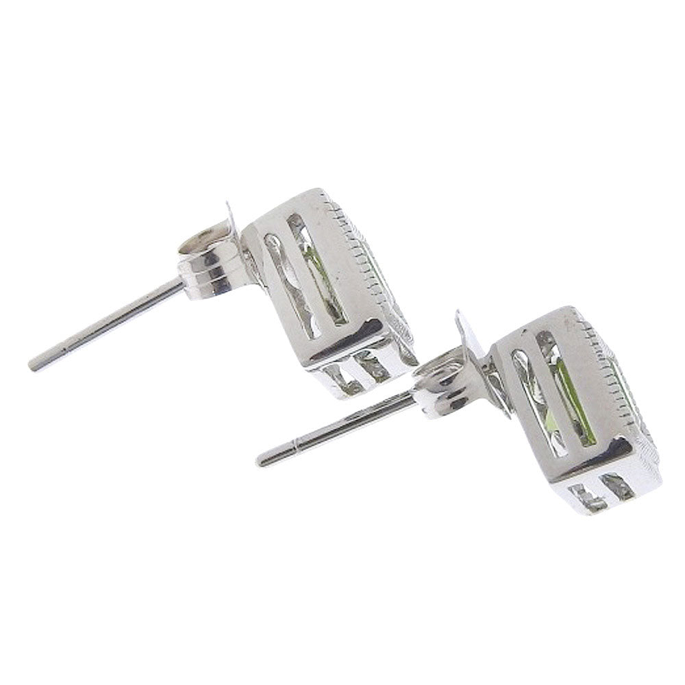 18K/14K Peridot Earrings Clip/Stud - Elegant Green Gemstone Jewelry for Women, Perfect for Weddings, Parties & Daily Wear