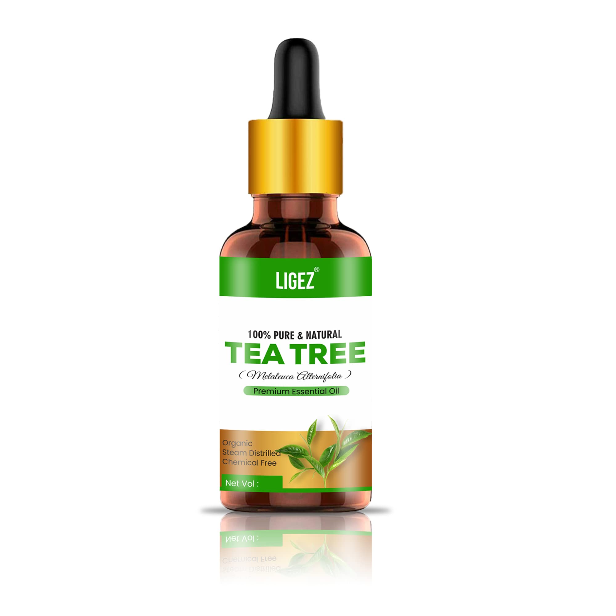 Ligez Pure Tea Tree Essential Oil 30ml - 100% Natural Undiluted Therapeutic Grade for Skin, Hair, Face & Acne Care | Perfect for Aromatherapy, DIY Beauty Products & Home Remedies