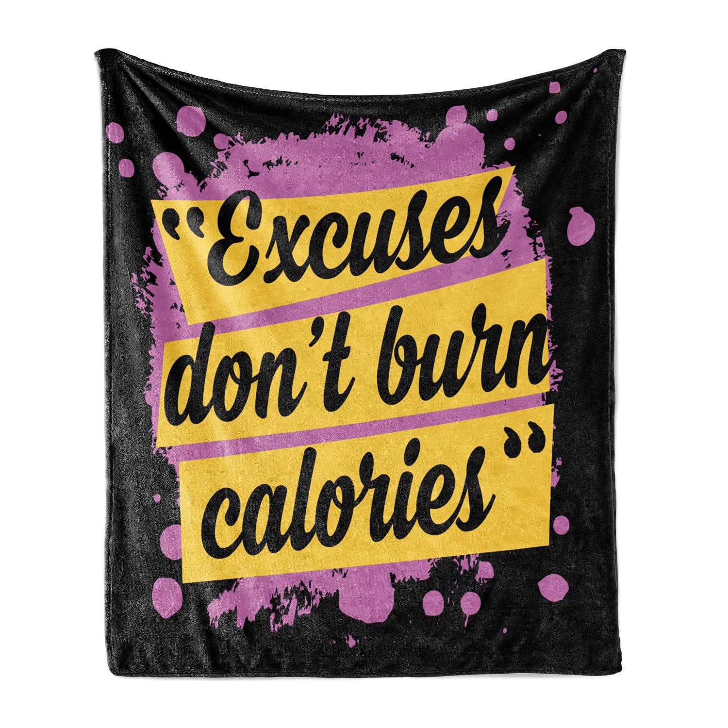 Ambesonne Fitness Motivational Throw Blanket - 70