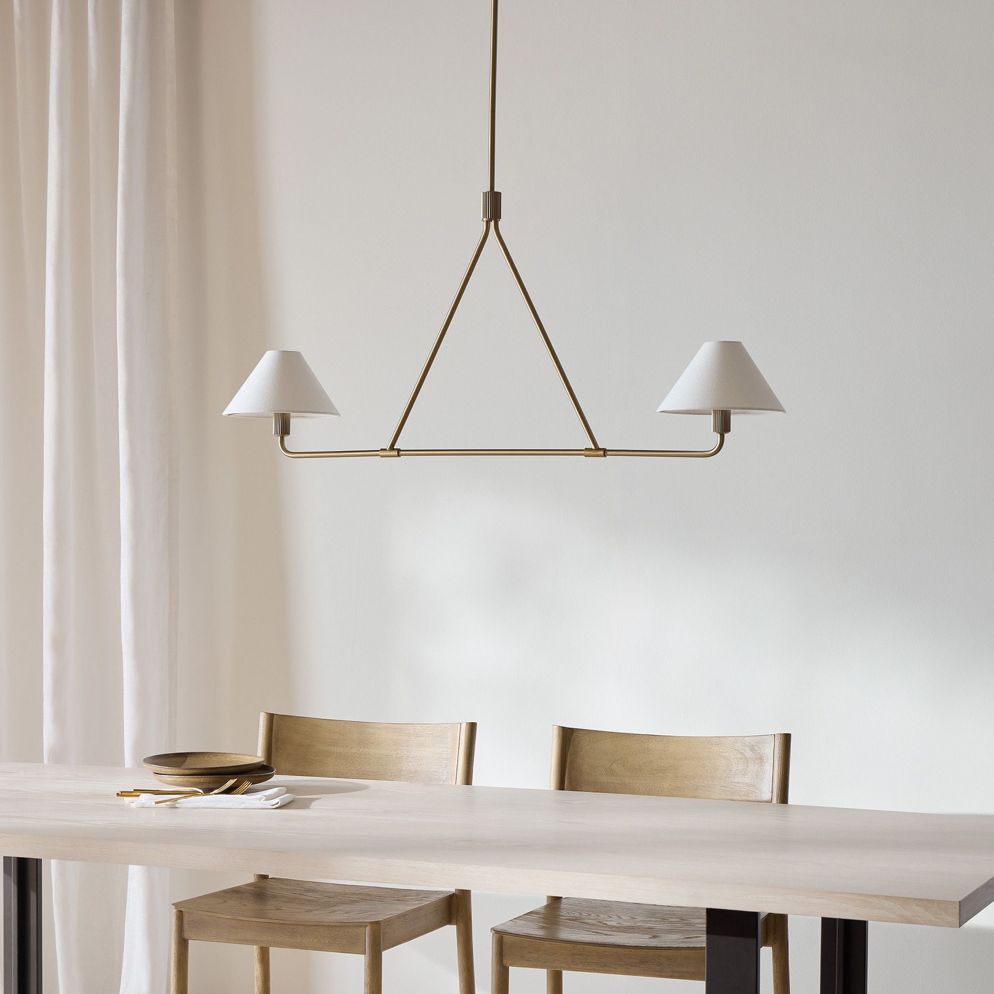 Stylish Axis Chandelier - Modern Crystal Ceiling Light Fixture for Dining Room, Bedroom & Living Room Decor