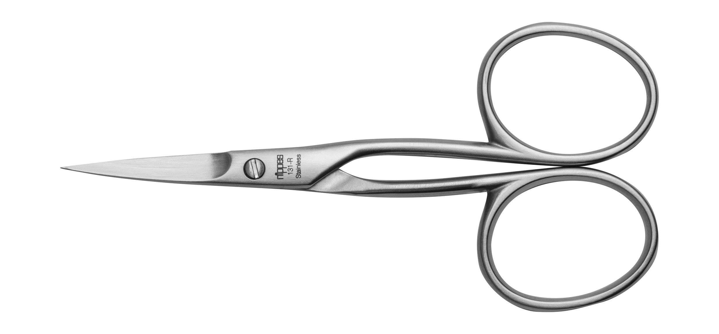 **Nippes Solingen Cuticle Scissors - Stainless Steel 9cm Nail Care Scissors for Removing Excess Cuticles - Professional Manicure & Pedicure Tool - Made in Germany - Silver (131R) - Perfect for Home & Salon Use**