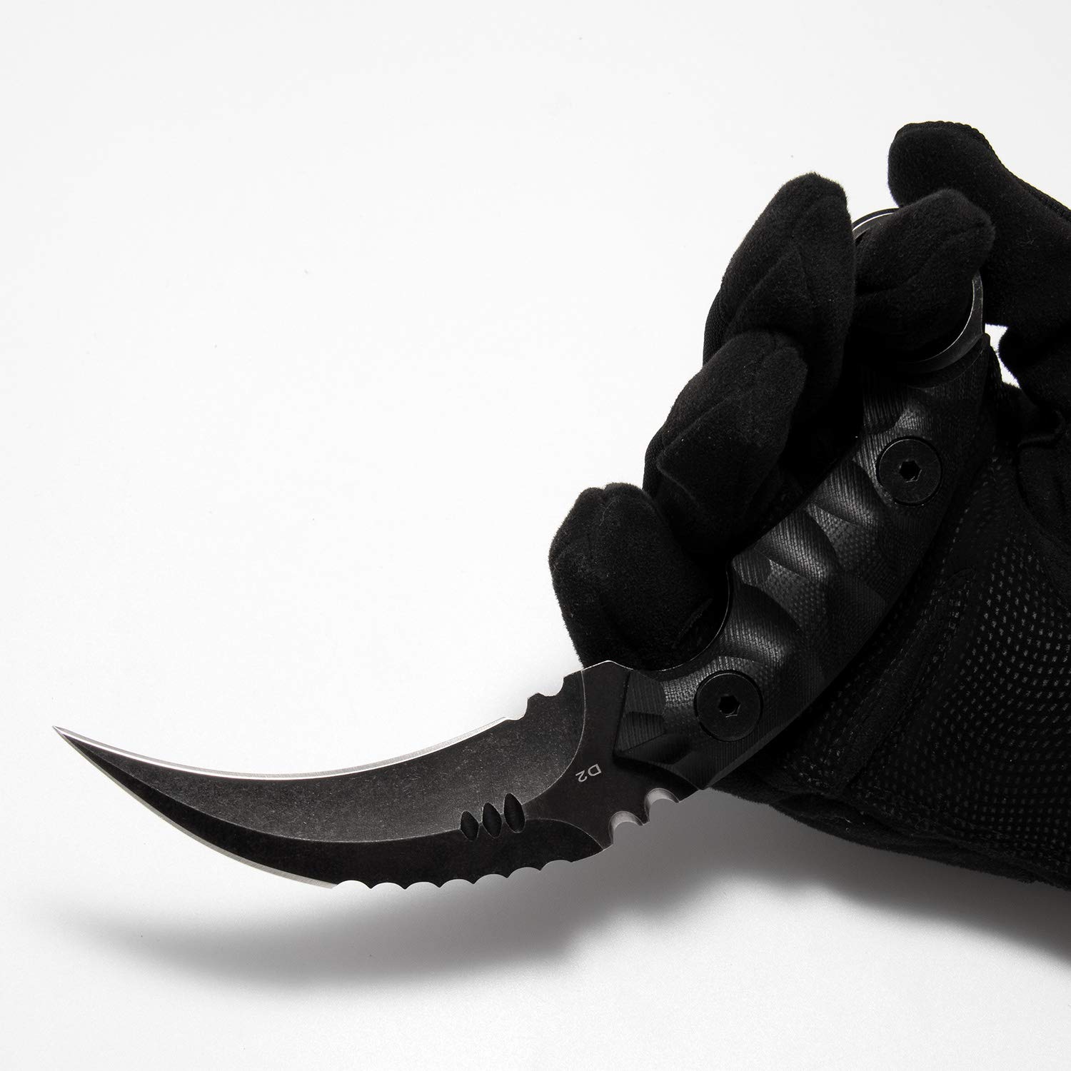 Tactical Karambit Knife - Double Edged Sharp Fixed Blade with G10 Handle & Sheath | Outdoor Survival Tool for Camping, EDC, and Self Defense | Perfect for Bushcraft, Hunting, and Emergency Situations