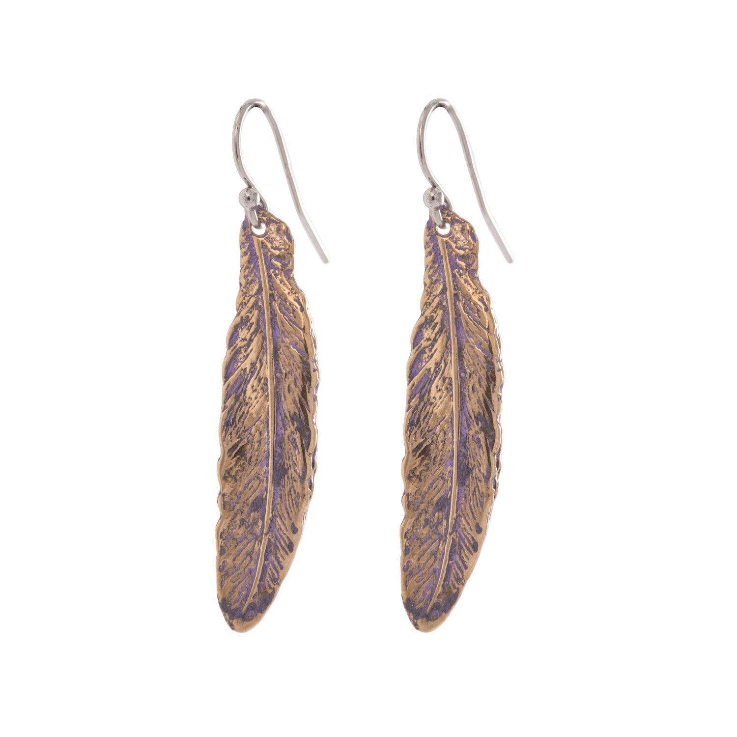 Elegant Feather Earrings for Women - Lightweight Boho Chic Dangle Earrings for Parties, Weddings & Everyday Wear