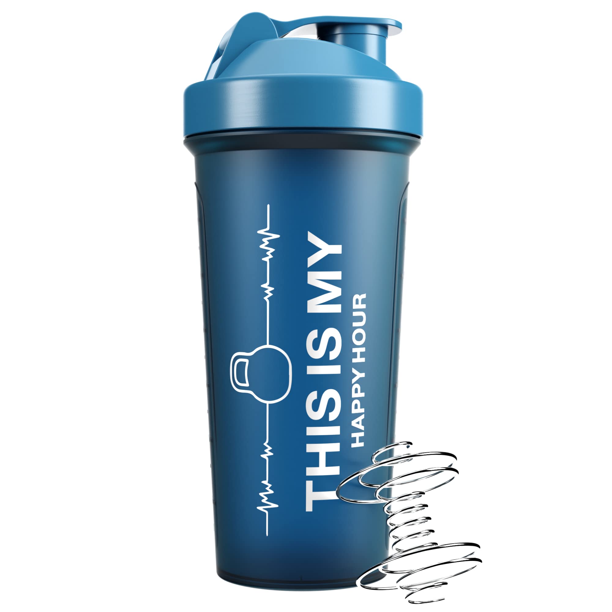 5 Pack 24oz Protein Shaker Bottles - Dishwasher Safe, Leak-Proof Mixing Cups for Protein Shakes & Workout Drinks - Perfect for Gym, Fitness & Post-Workout Recovery