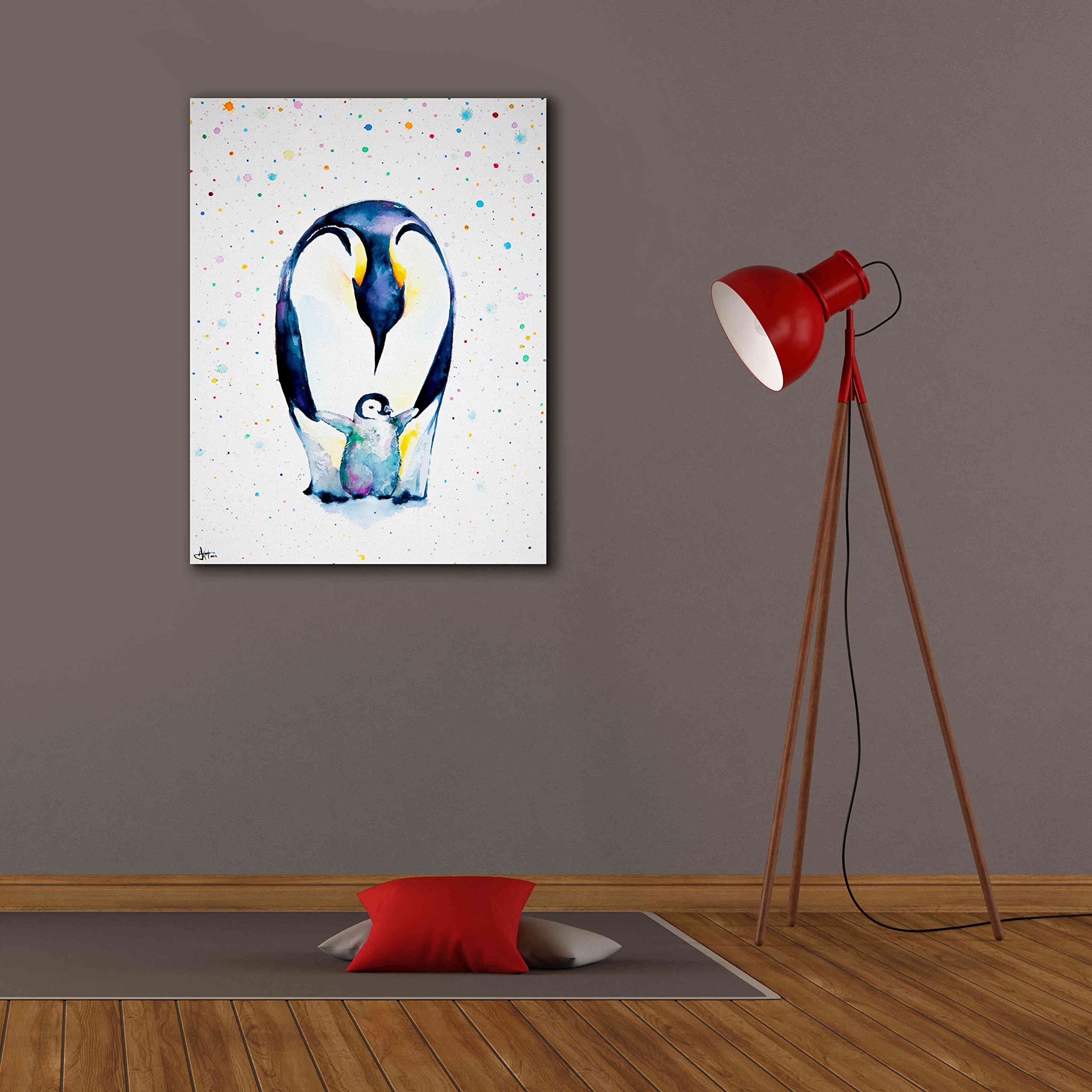 Little Steps by Marc Allante - Premium Giclee Canvas Wall Art Print 26x34 Inches - Perfect for Nursery, Kids Room Decor & Modern Home Wall Art