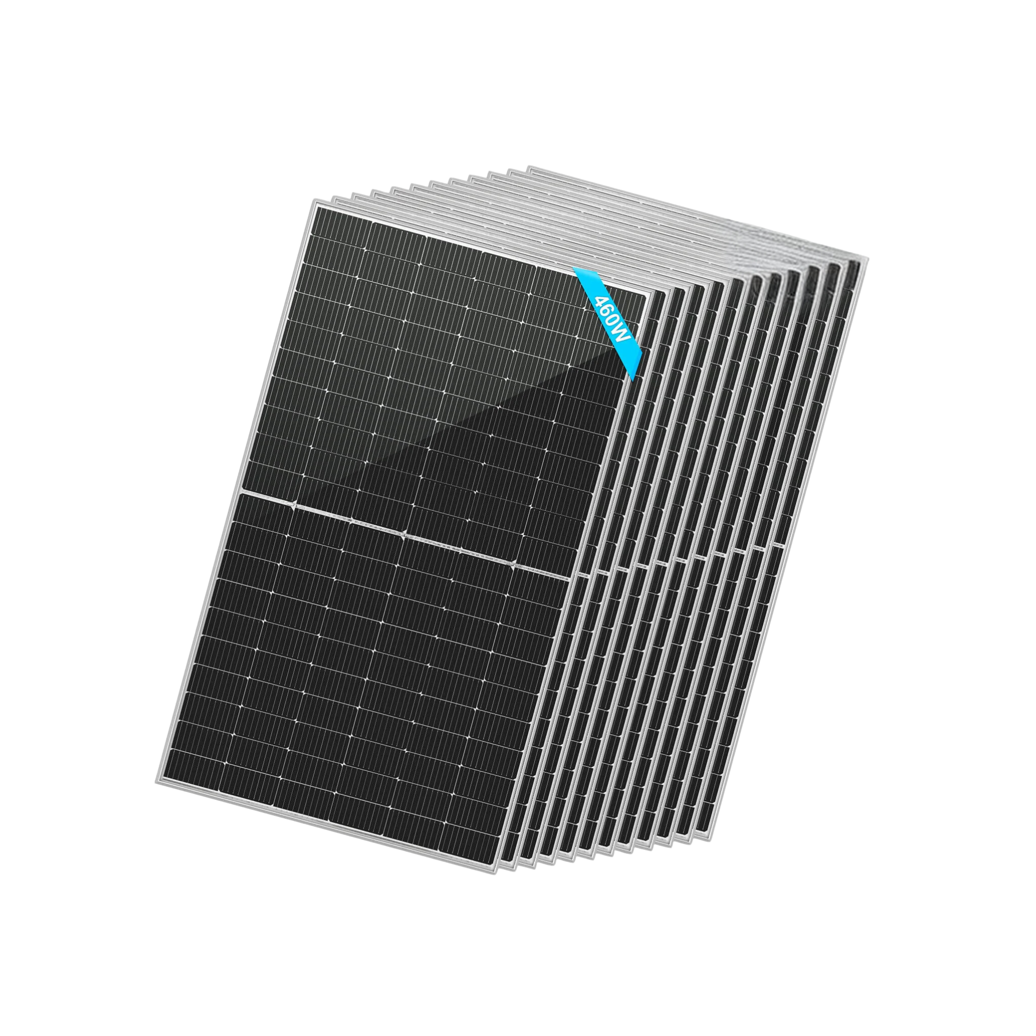 SunGoldPower 460 Watt Bifacial PERC Solar Panel - High Efficiency Monocrystalline Module for Home & Commercial Use | SG-460WBG | Ideal for Rooftop, Ground Mount & Off-Grid Solar Systems