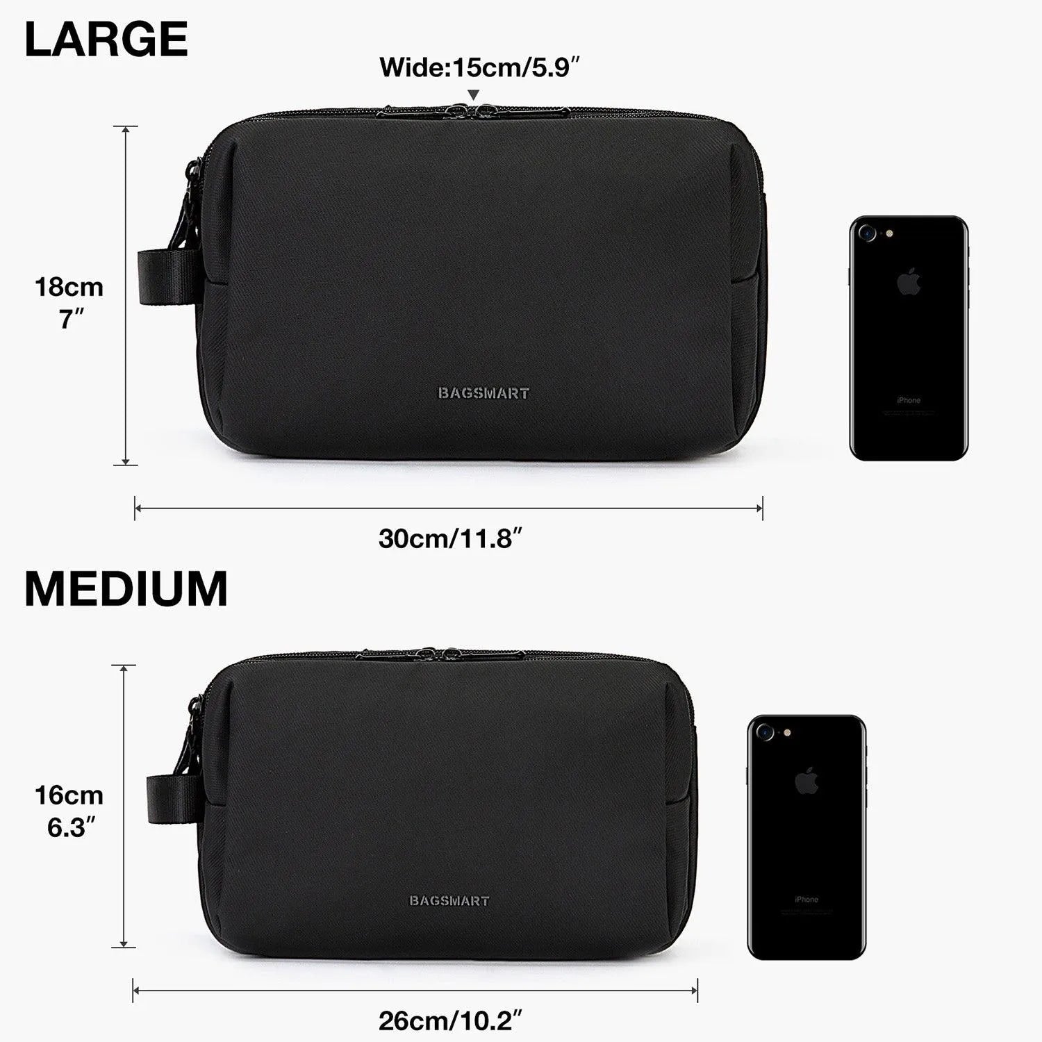 Premium Travel Toiletry Bag for Men & Women - Waterproof Hanging Cosmetic Organizer for Bathroom, Gym, Camping & Business Trips