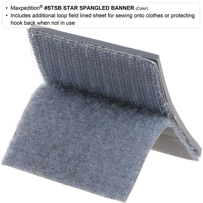 Star Spangled Banner American Flag Morale Patch - Patriotic Hook and Loop Patch for Military, Tactical Gear & Backpacks - Perfect for Veterans Day, 4th of July & Military Appreciation Events