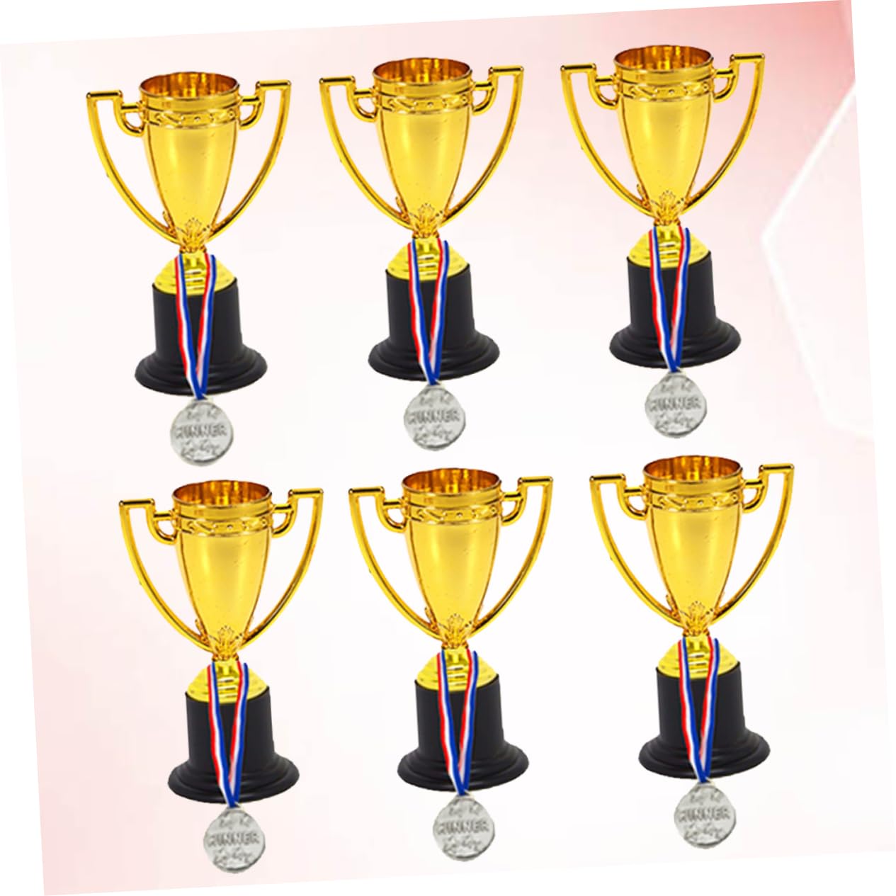 BCOATH Small Gold Medals - Mini Trophies & Award Cups for Recognition, Sports Events, School Competitions, and Employee Appreciation - Reusable Prize Medals for Kids and Adults