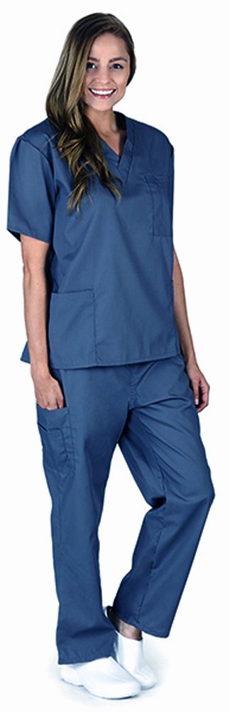 Premium Unisex Medical Nurse Scrubs Set - NATURAL WORKWEAR Uniform for Healthcare Professionals (XXS-3XL) | Comfortable & Durable for Hospitals, Clinics & Long Shifts