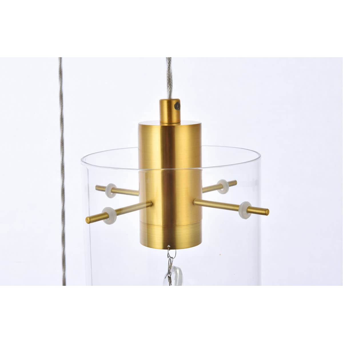 Luxury Hana 5-Light Gold Pendant Light Fixture for Living Room, Kitchen, Bedroom & Hallway - Modern Ceiling Lighting for Dining Room, Foyer & Entryway
