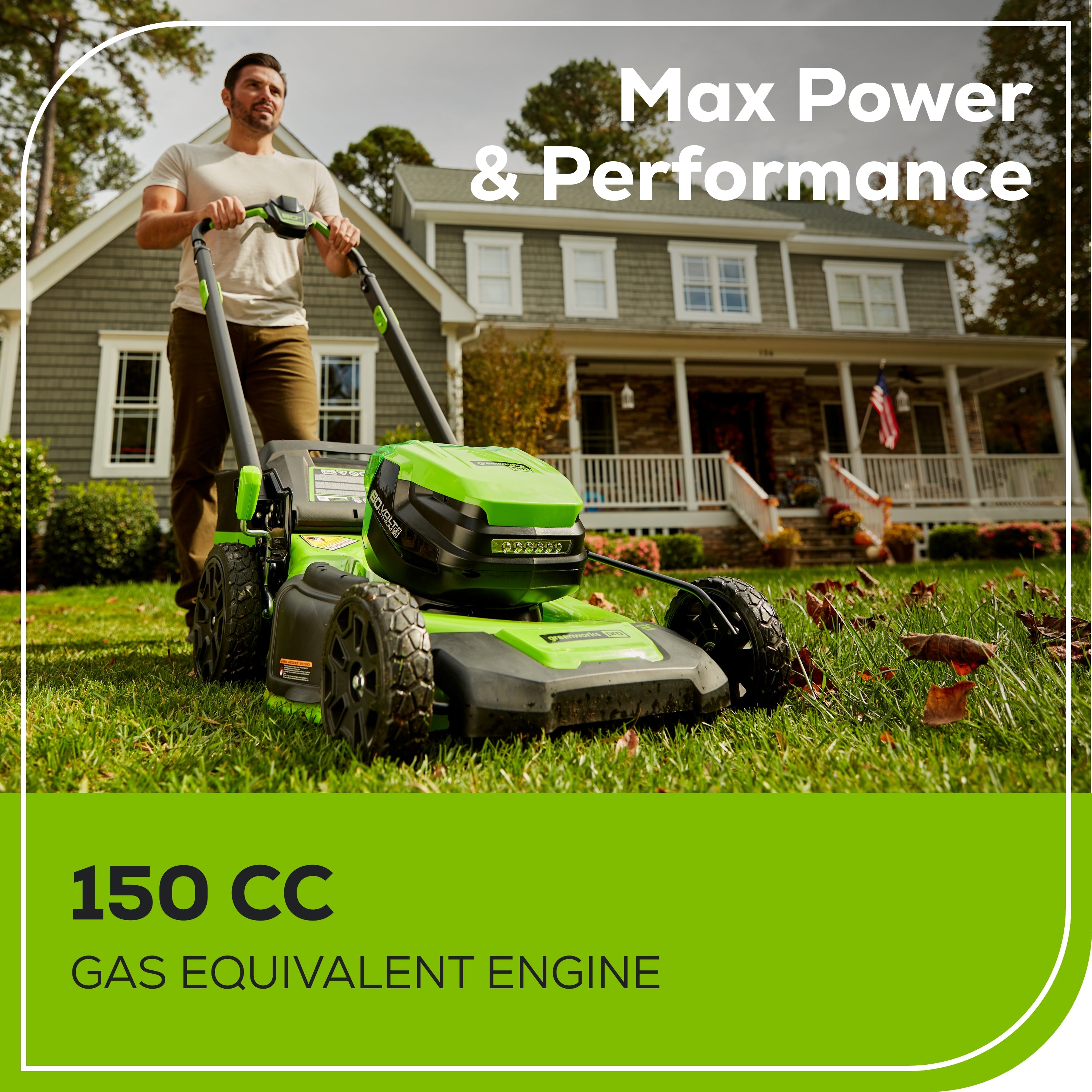 Refurbished 80V 21-Inch Cordless Self-Propelled Lawn Mower with 4-in-1 Function, 2 x 4.0Ah Batteries & Fast Charger - Perfect for Large Yards and Tough Grass Cutting