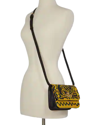Coach Disney Mickey Mouse X Keith Haring Mini Brynn Crossbody Bag - Limited Edition Designer Handbag for Women - Perfect for Parties, Travel & Everyday Use