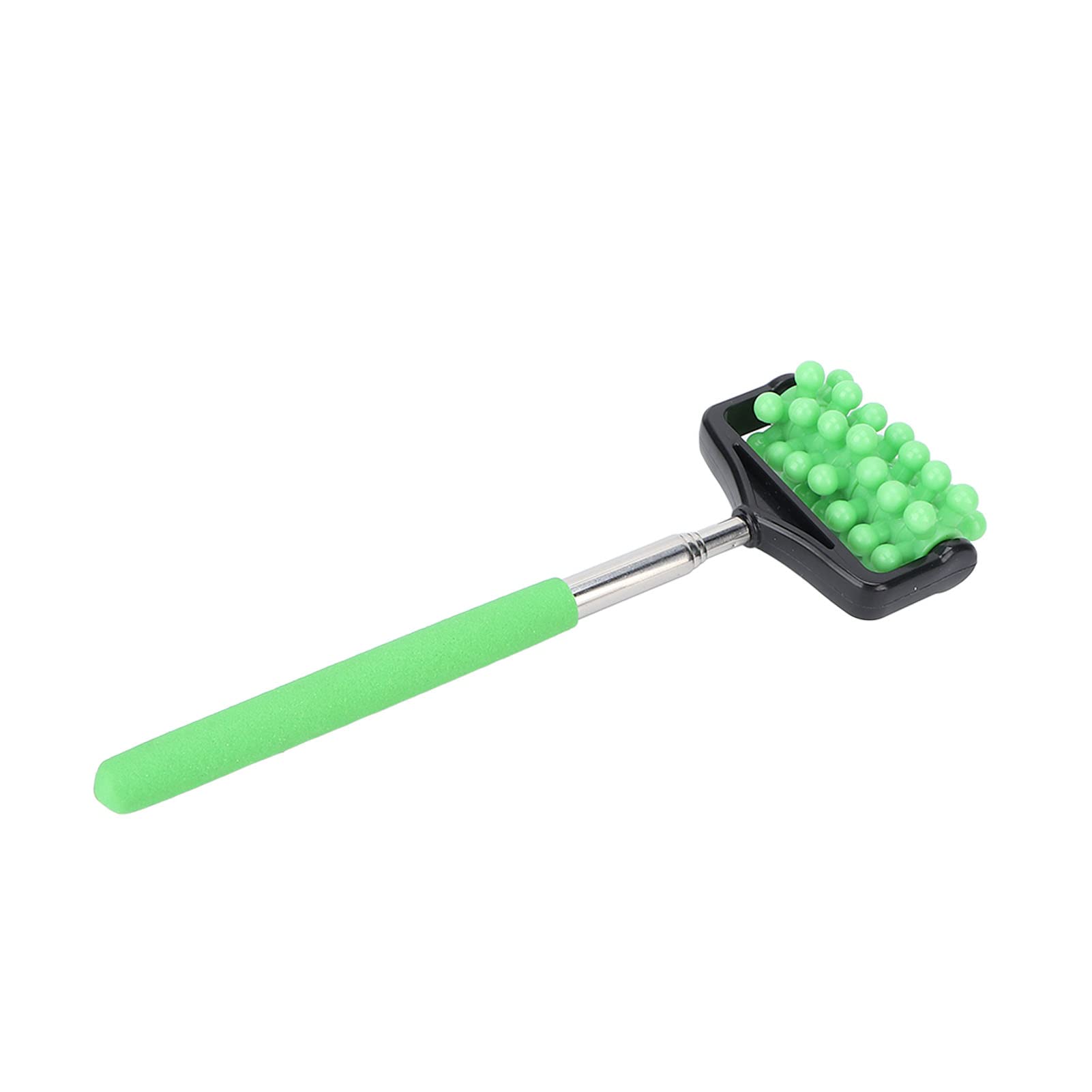 Telescopic Massage Stick for Neck, Back & Leg Pain Relief - Granular Body Roller for Yoga, Sports & Home Use - Adjustable Massage Tool for Men & Women (Green)