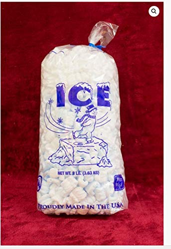 BG-8 Original 8LB WICKETED Ice Bags with Bottom Gusset - 1000 Count Bulk Pack with Free Twist Ties | Commercial Ice Packaging for Restaurants, Convenience Stores & Food Service Businesses