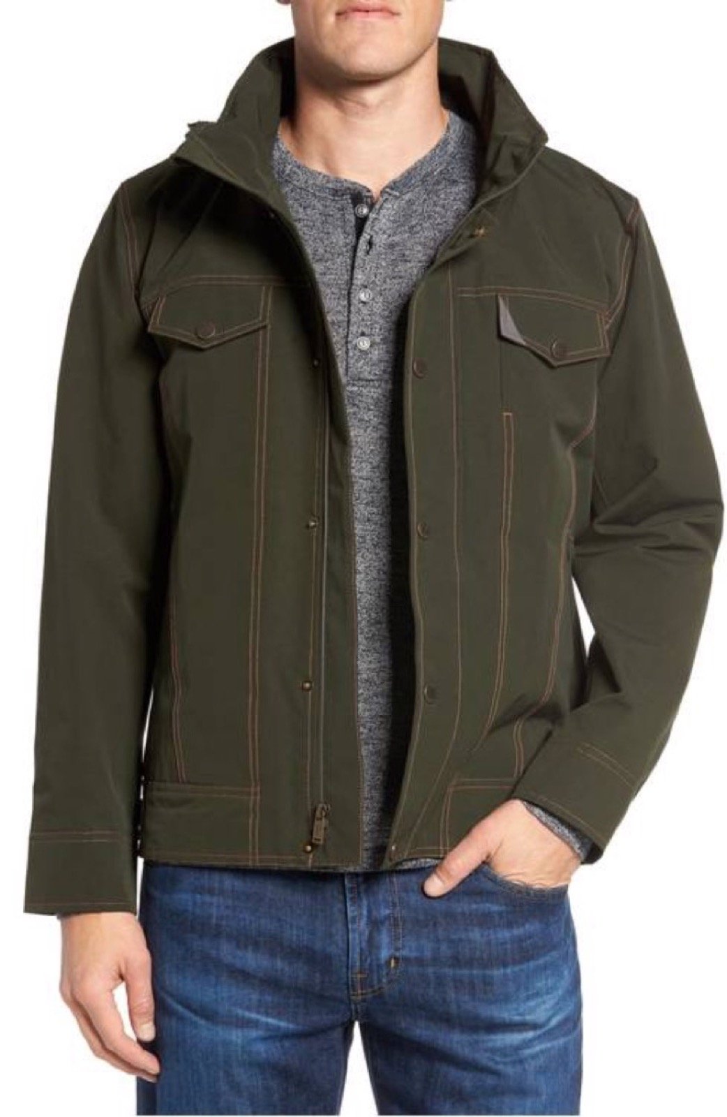 Pendleton Men's Forks Waterproof Jacket - Lightweight Raincoat for Outdoor Hiking & Camping - Windproof & Breathable Shell for All-Weather Protection