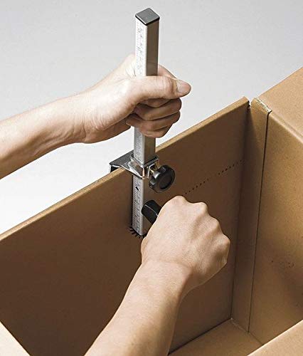 Premium Silver Carton Box Sizer - Heavy Duty Steel & Plastic Box Resizer Tool for Shipping, Moving & Storage | Perfect for E-commerce, Warehouses & Home Organization