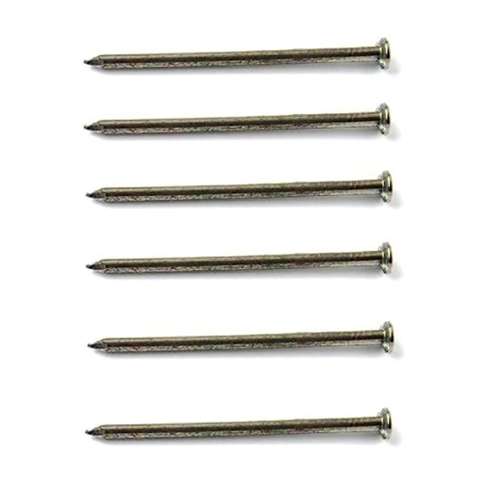 Bulk BH03728 Round Wire Nails 38mm (1.5 inch) - 500g Pack - Galvanized Steel Construction Nails for Carpentry, Woodworking, and DIY Projects