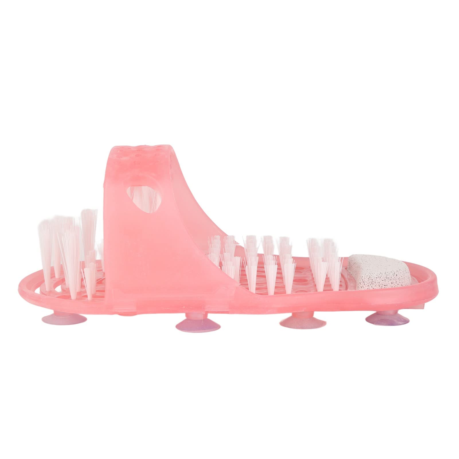 Pink Shower Foot Scrubber - Exfoliating Dead Skin Remover for Soft Smooth Feet | Easy to Use Bathroom Foot Cleaner for Pedicure & Relaxation