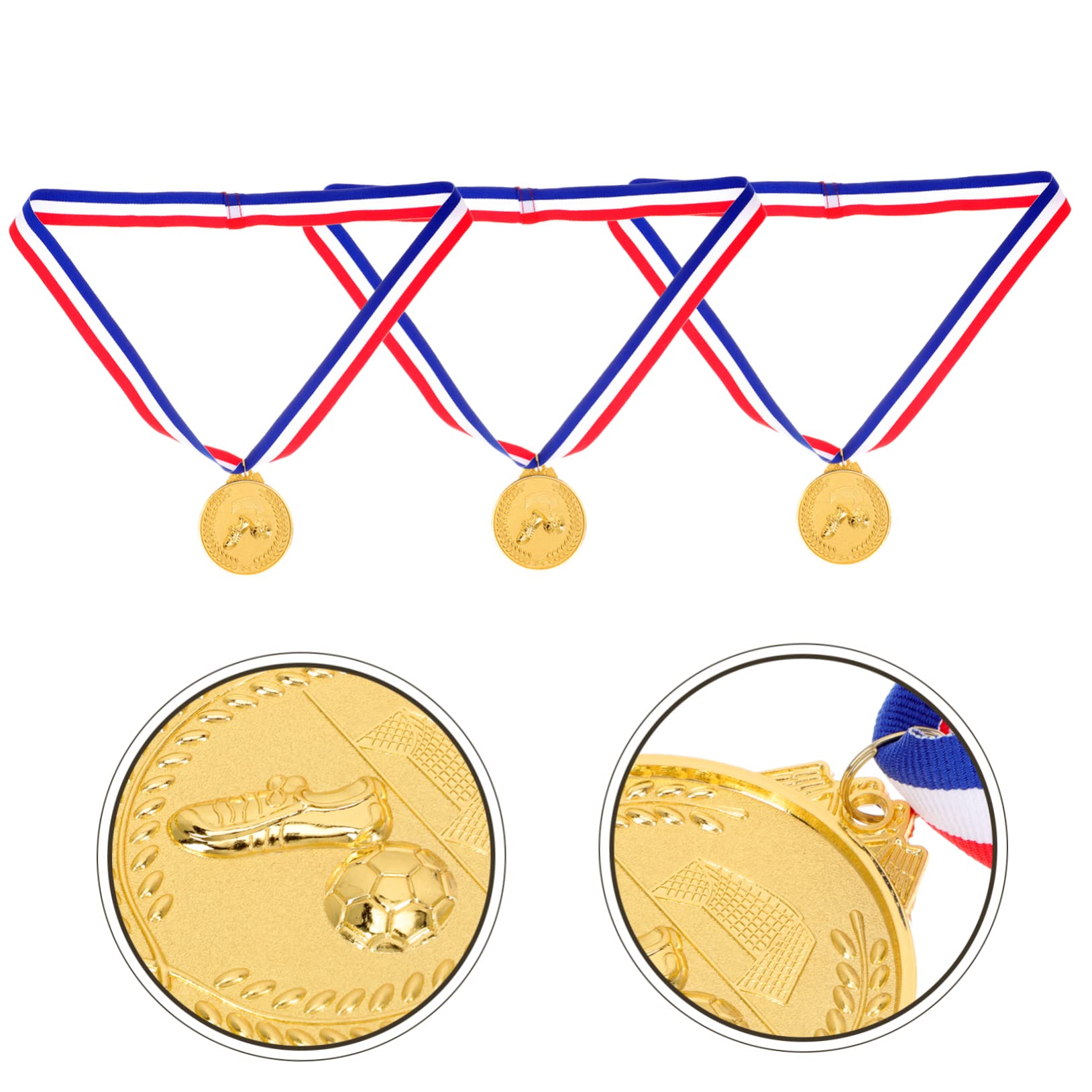 BESPORTBLE 12-Pack Creative Sports Medals for Soccer Games, Awards, and Decor - Durable Iron Medals for Kids' Sports Events, Competitions, and Party Prizes