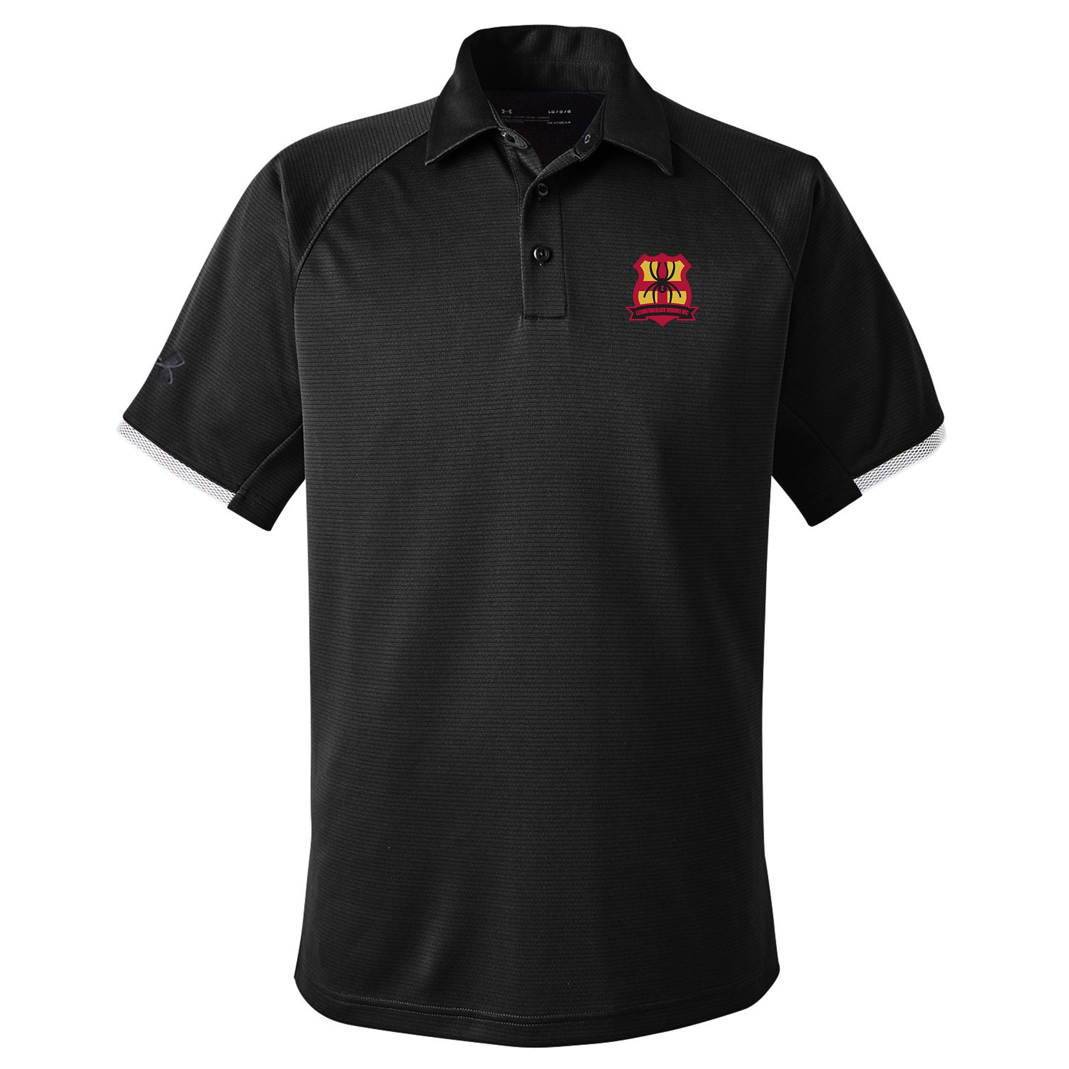 Black Widows RFC Rival Polo Shirt - Men's Performance Athletic Polo for Rugby & Sports - Breathable Moisture-Wicking Fabric for Training, Matches & Casual Wear