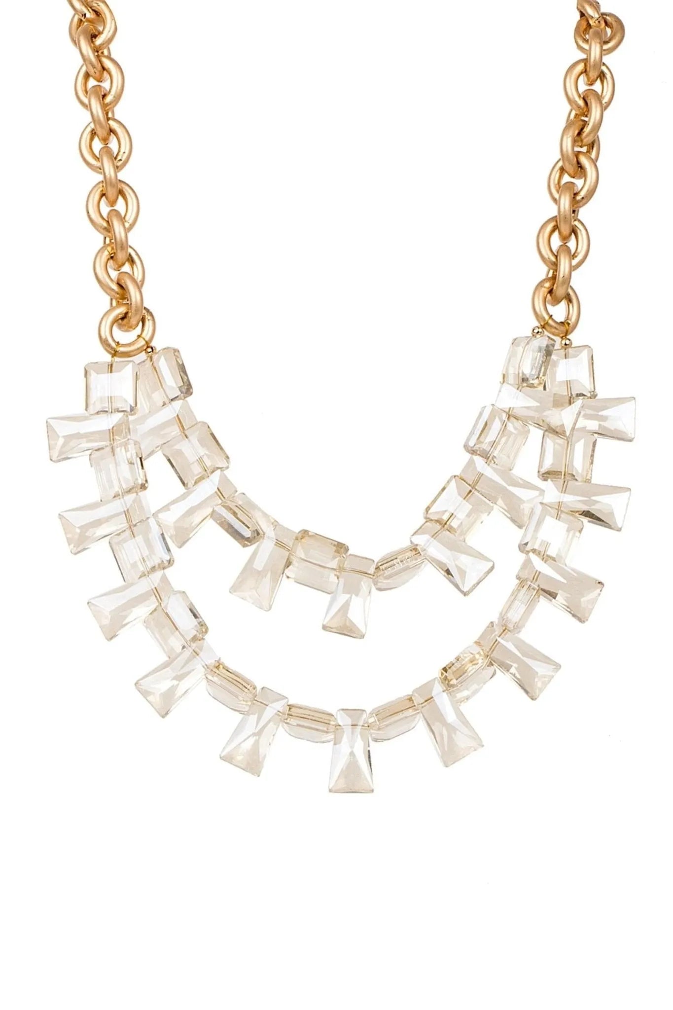Elegant Crystal Beaded Chain Necklace for Women - Perfect for Weddings, Parties & Everyday Wear