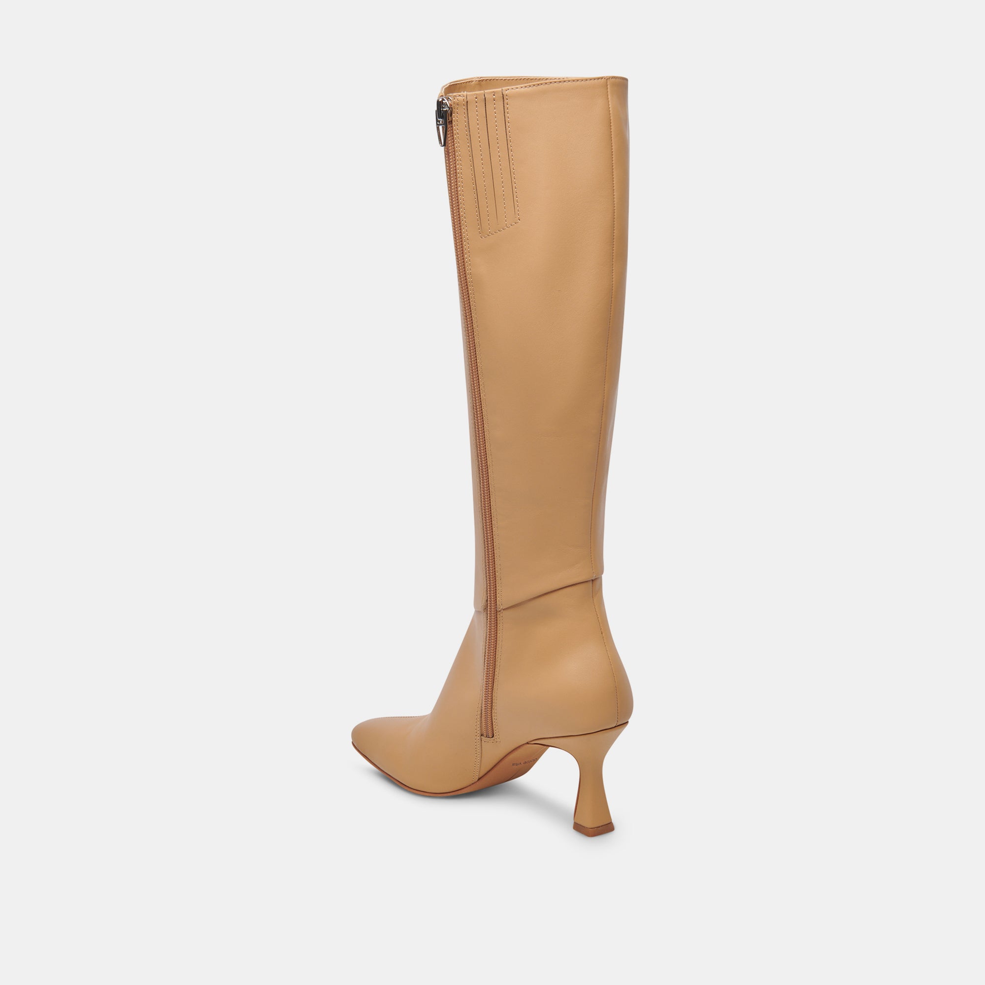 GYRA Wide Calf Leather Boots in Tan - Comfortable & Stylish for Women, Perfect for Work, Casual Outfits, and Fall/Winter Fashion