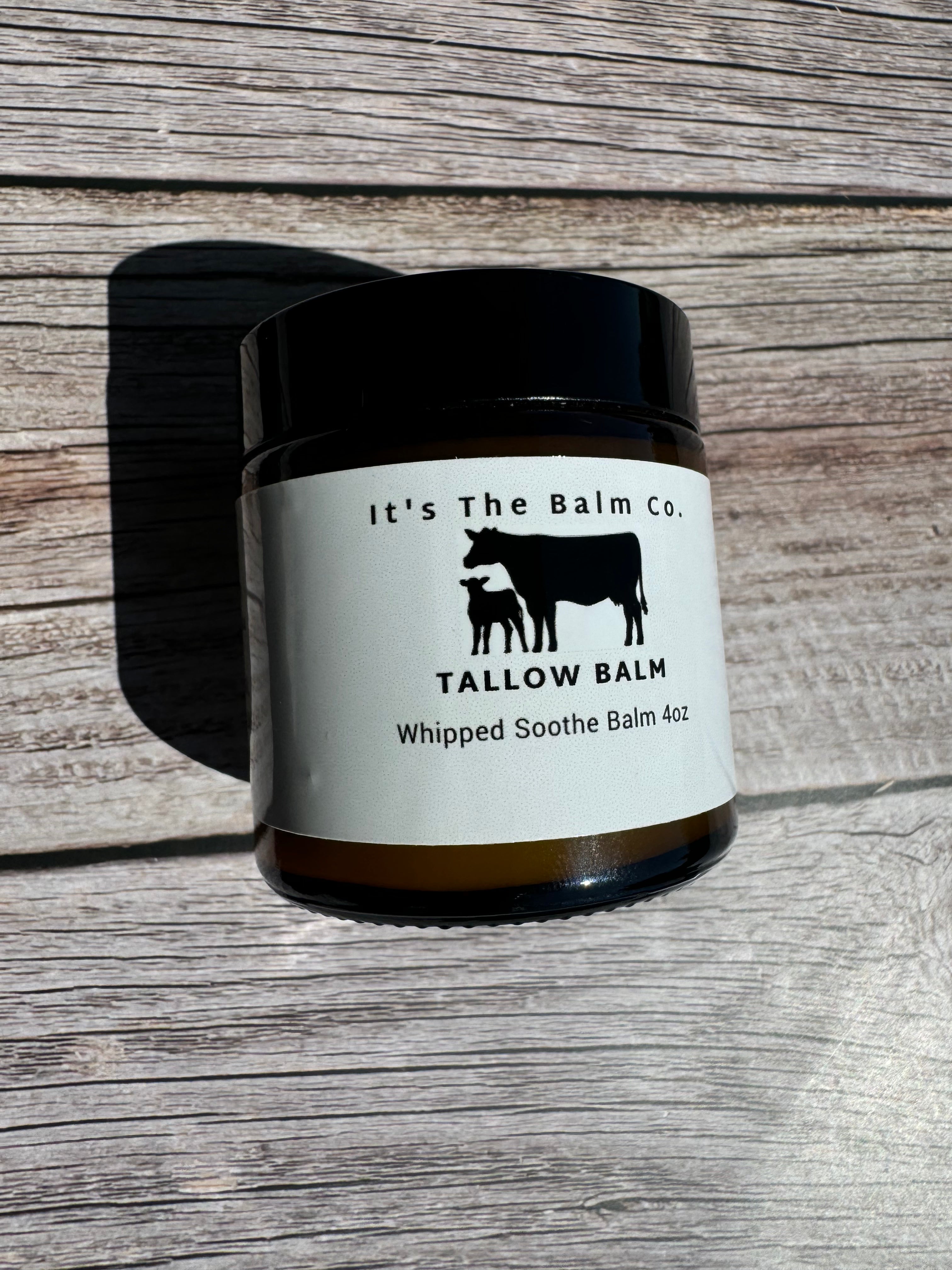 4oz Whipped Soothe Tallow Balm - Ultra Moisturizing Skin Care for Dry, Sensitive Skin | Perfect for Face, Hands & Body | Natural Healing & Nourishing Balm for Daily Use