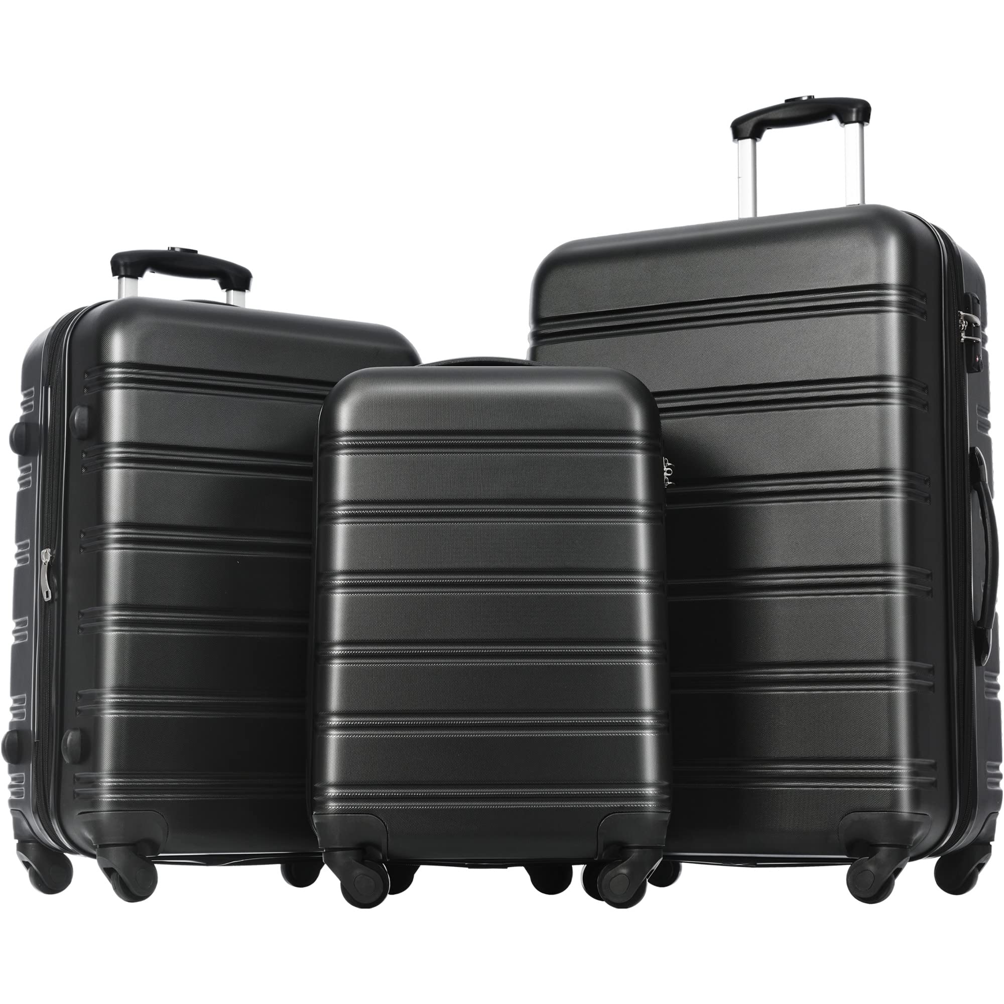 Merax 3-Piece Hardside Luggage Set with TSA Lock, 360° Spinner Wheels - 20