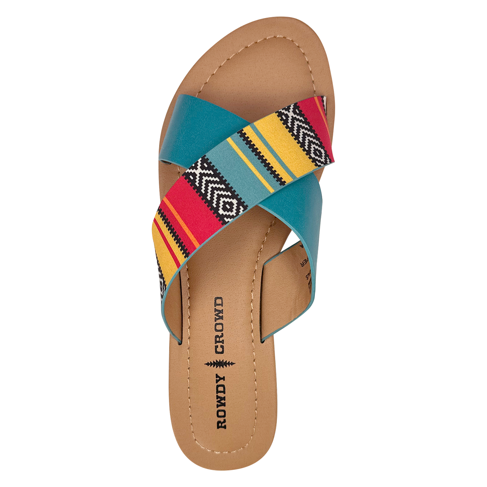 Women's Shiner Serape Sandals - Comfortable Bohemian Style Flip Flops for Beach, Pool & Summer Outfits