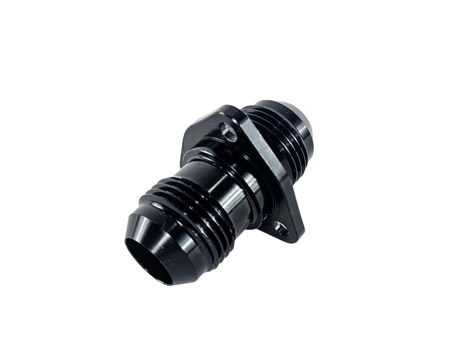 6AN Flanged Bolt Pass Thru Bulkhead Fitting - High Pressure Fuel & Oil Line Connector for Automotive, Marine & Industrial Applications | Fluidworks