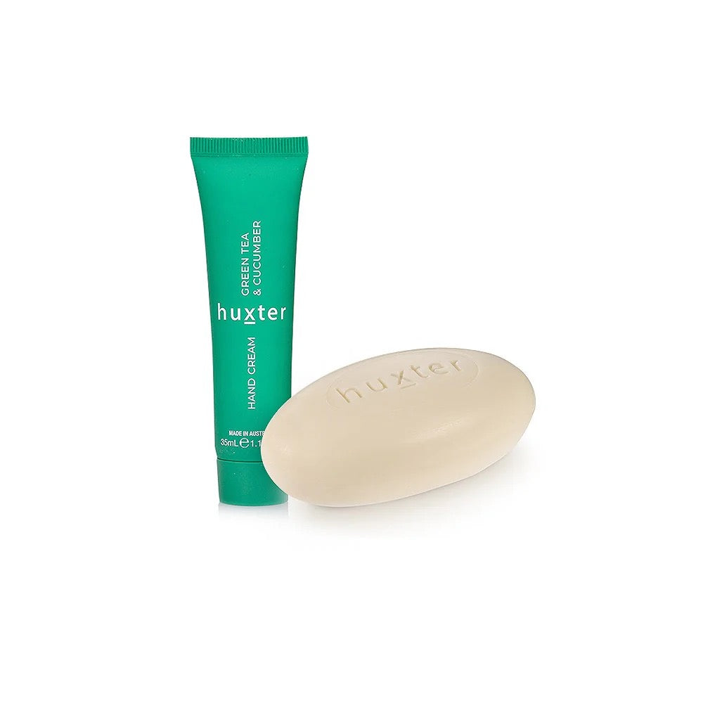 Organic Green Tea & Cucumber Soap and Hand Cream Gift Set - Luxurious Skincare Duo for Dry Hands, Perfect for Spa Day, Birthday Gifts & Self-Care Pampering