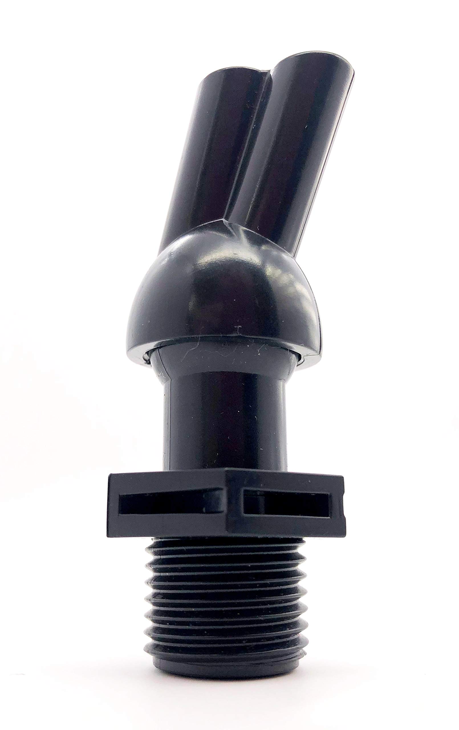 Dual Stream Pool Deck Jet Swivel Nozzle - Replacement Water Arc Sprayer Fountain for Inground Pools | Perfect for Backyard Water Features & Poolside Relaxation