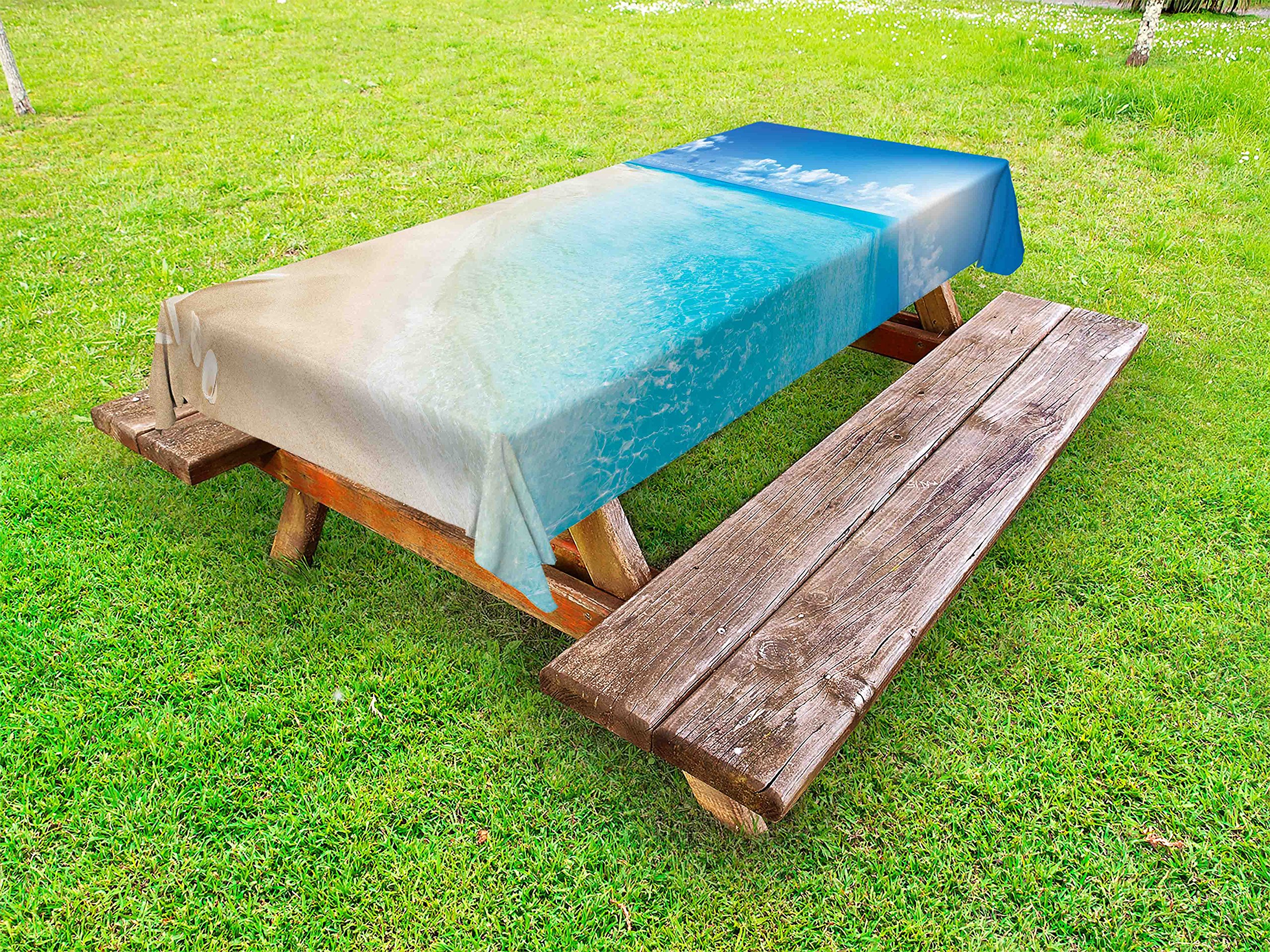 Ambesonne Waterproof Beach Tablecloth - 58