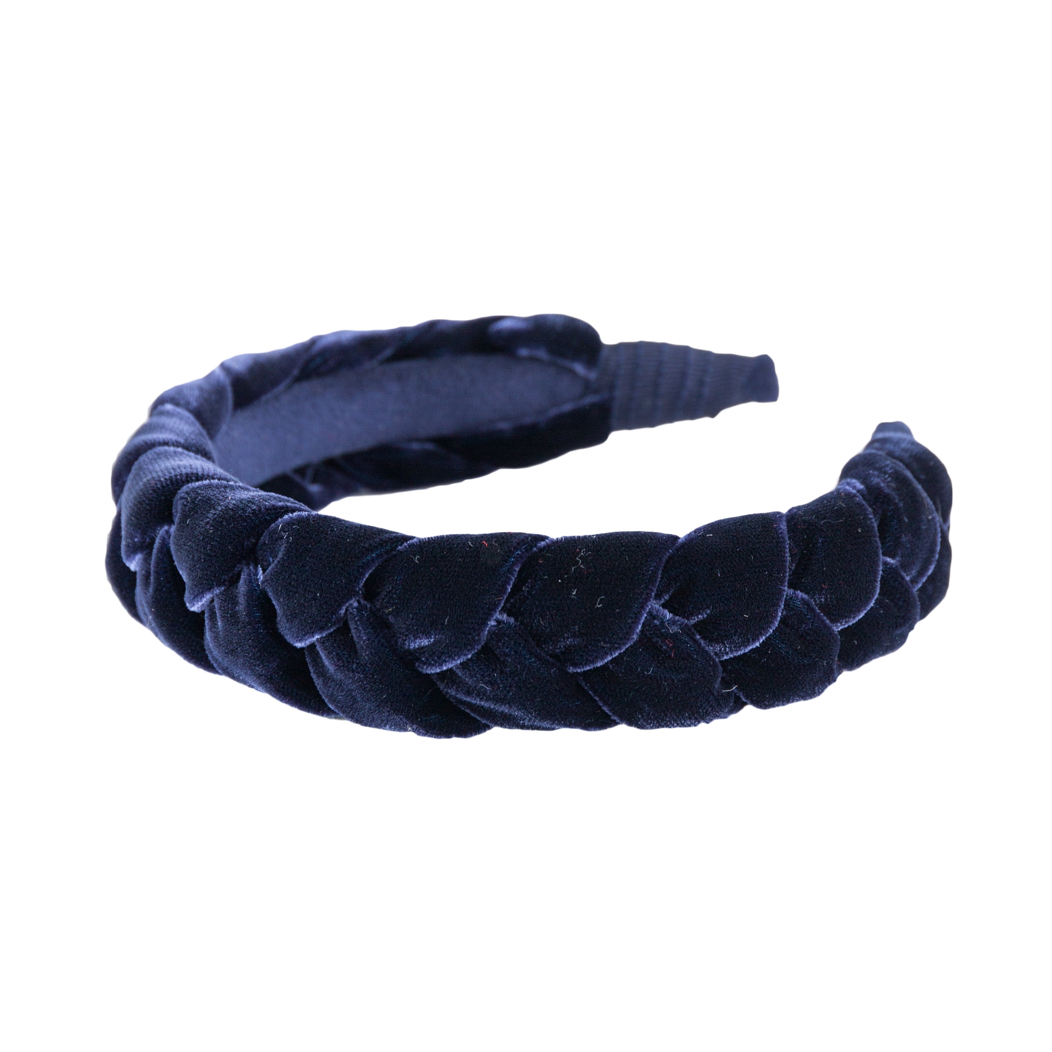 Anna Fashion Headband - Velvet Braided Hair Band 1 Inch Wide for Women & Girls - Perfect for Work, Parties, and Everyday Wear