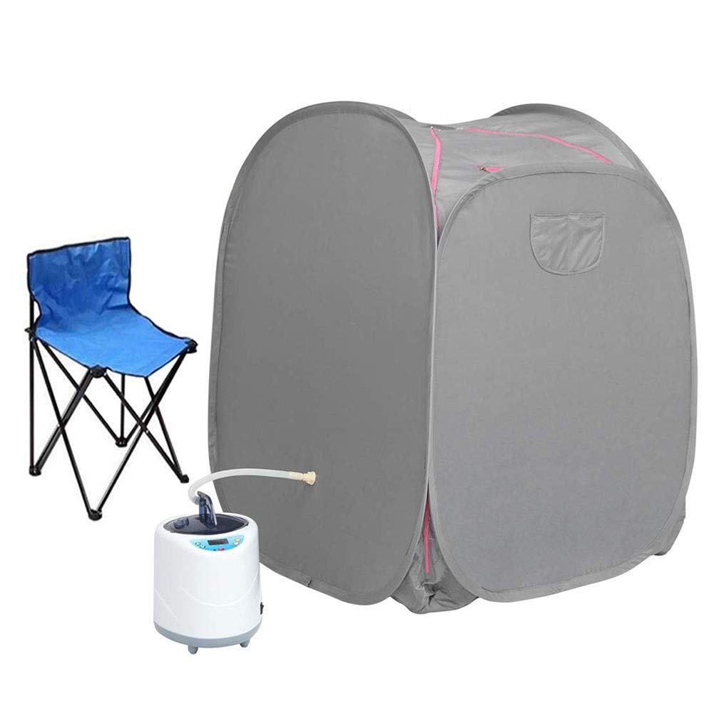 ZFF 2L Portable Sauna Steamer Kit - Home Spa Fumigation Machine for Body Slimming & Detox - Personal Indoor Sauna Pot (Gray) | Perfect for Relaxation, Weight Loss & Skin Care at Home