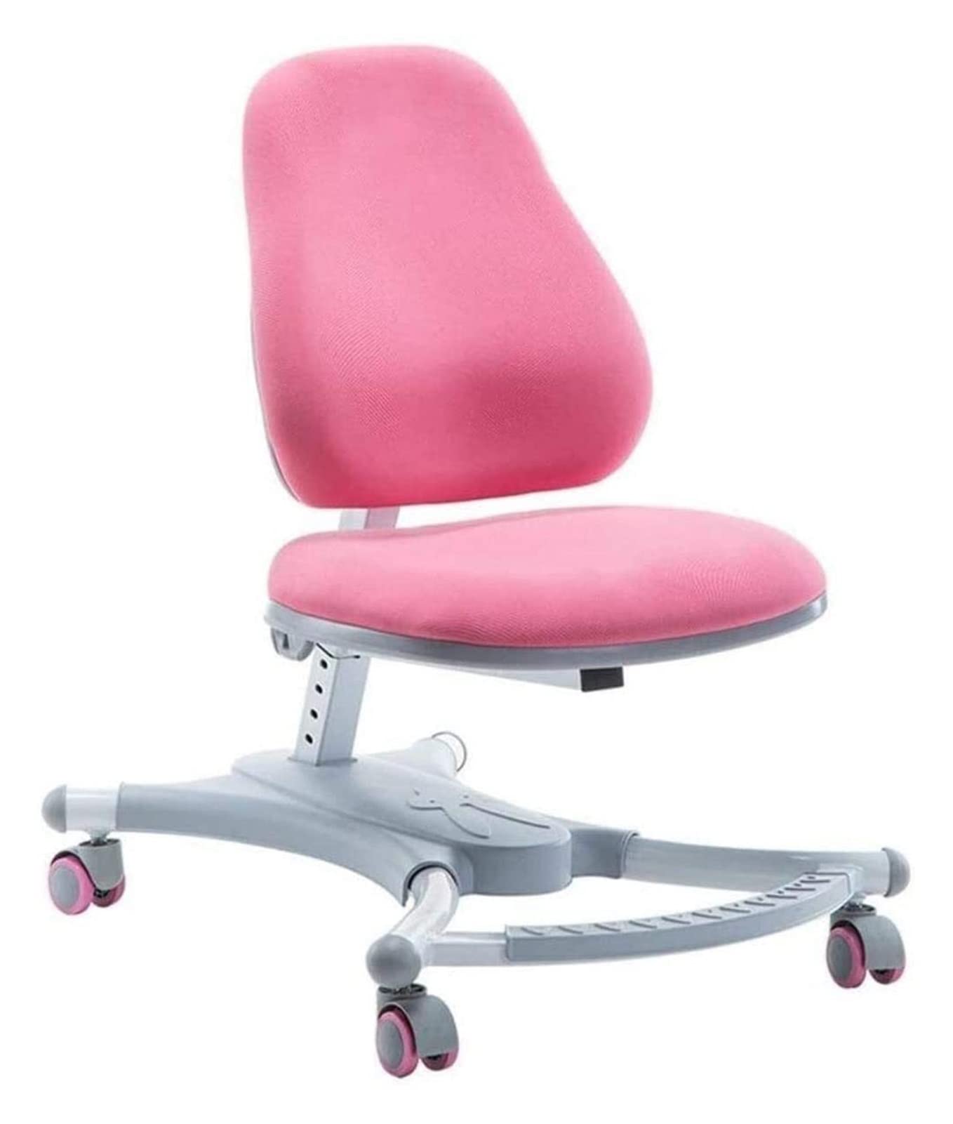 Ergonomic Office Chair with Adjustable Backrest & Height - Posture Corrective Swivel Chair for Desk Work, Study & Home Office - Comfortable Kneeling Stool in Pink (Ideal for Long Hours Sitting & Back Support)