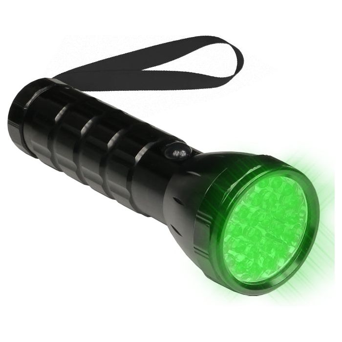 Grow1 Large Green LED Flashlight - Bright, Durable & Waterproof for Camping, Hiking, Emergency & Outdoor Adventures
