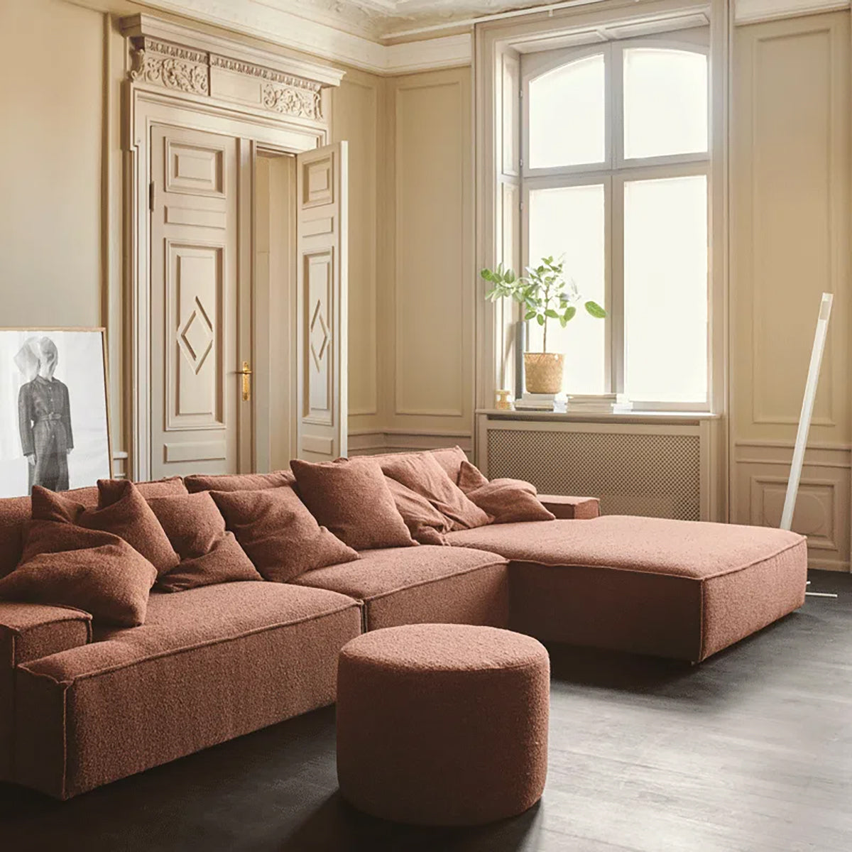 Daphne Boucle Modular 1-Seater Sofa (Armless) - Modern Living Room Furniture for Small Spaces & Apartments