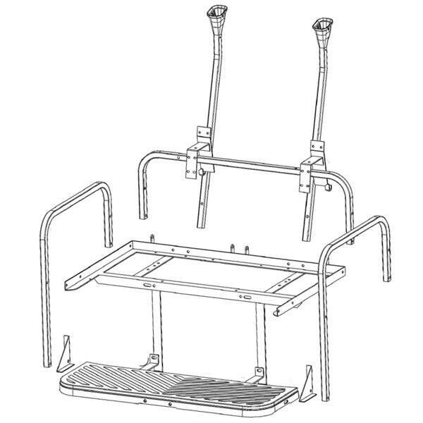 Mach3 Golf Cart Rear Seat Flip Frame ONLY - Choose Your Model (Cushions Not Included) | Perfect for Golf Course Transport & Outdoor Adventures